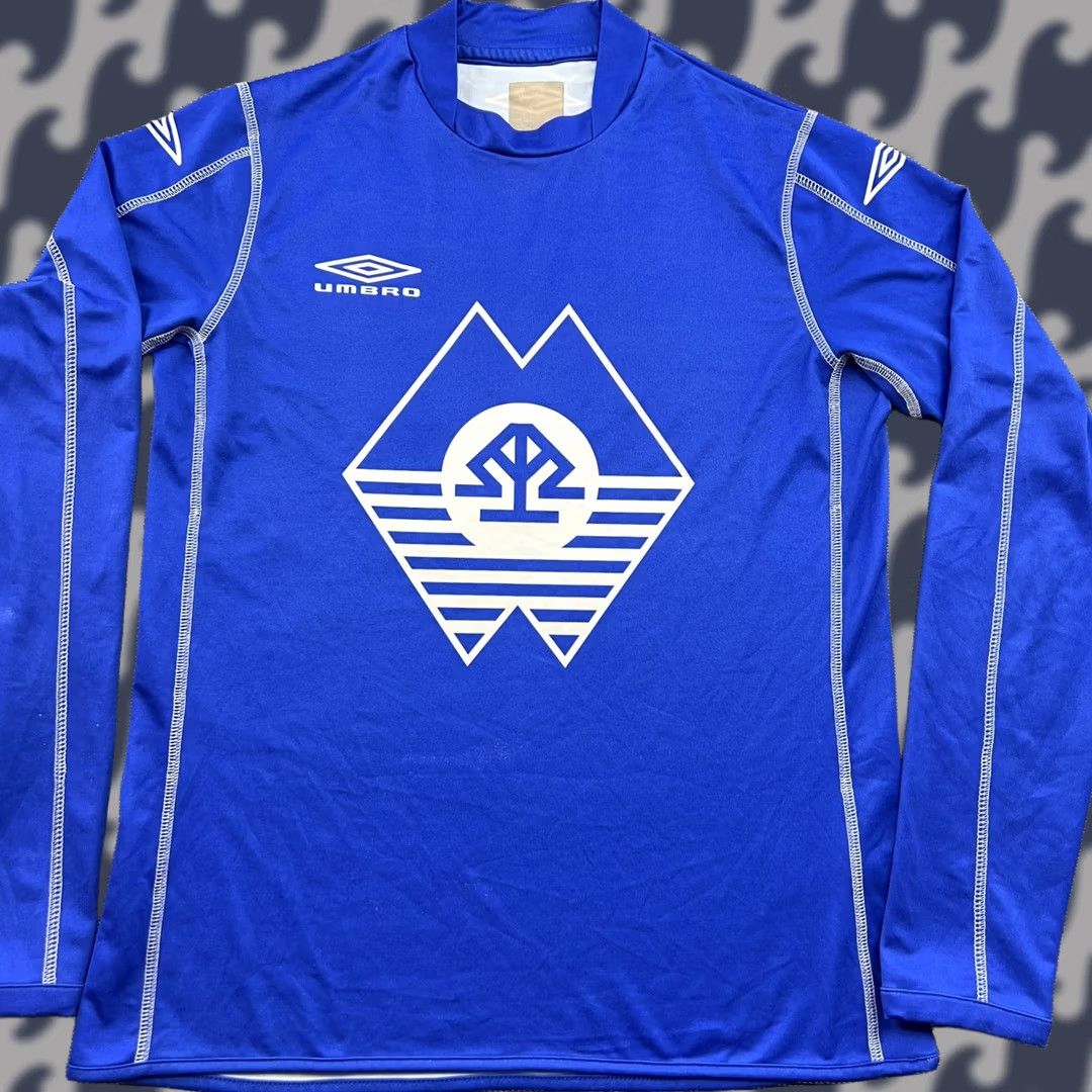 Umbro FK Molde Umbro Mens Home Football Jersey Shirt XL Blue Long Sleeve Rounded Neck Activewear Sports Football Moisture Wicking Quick Dry Size US XL / EU 56 / 4 - 1 Thumbnail