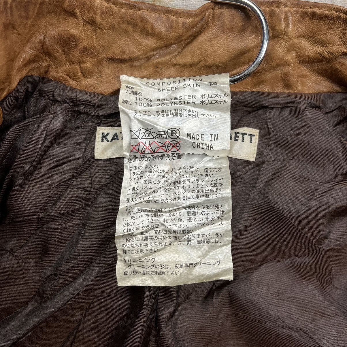 Katharine Hamnett London Vintage Kathrine Hamnett Blouson bomber leather jacket Size US M / EU 48-50 / 2 - 15 Thumbnail