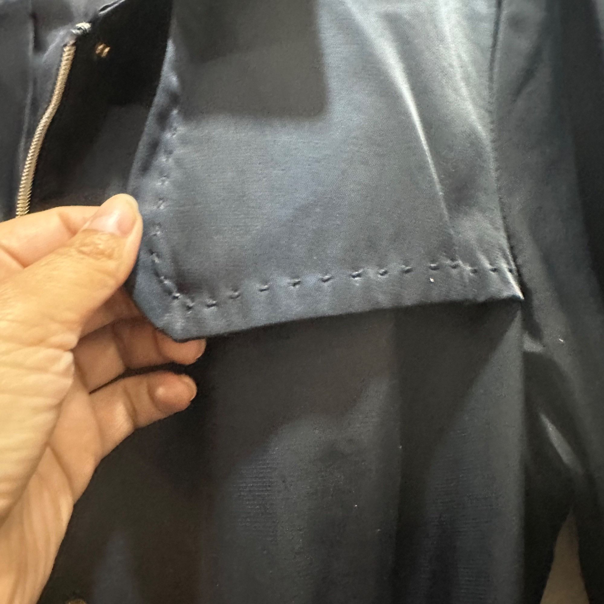 Jones New York 🤩Women Trench Coat Jones New York Sz M Mid Length Navy Belt Size L / US 10 / IT 46 - 12 Thumbnail