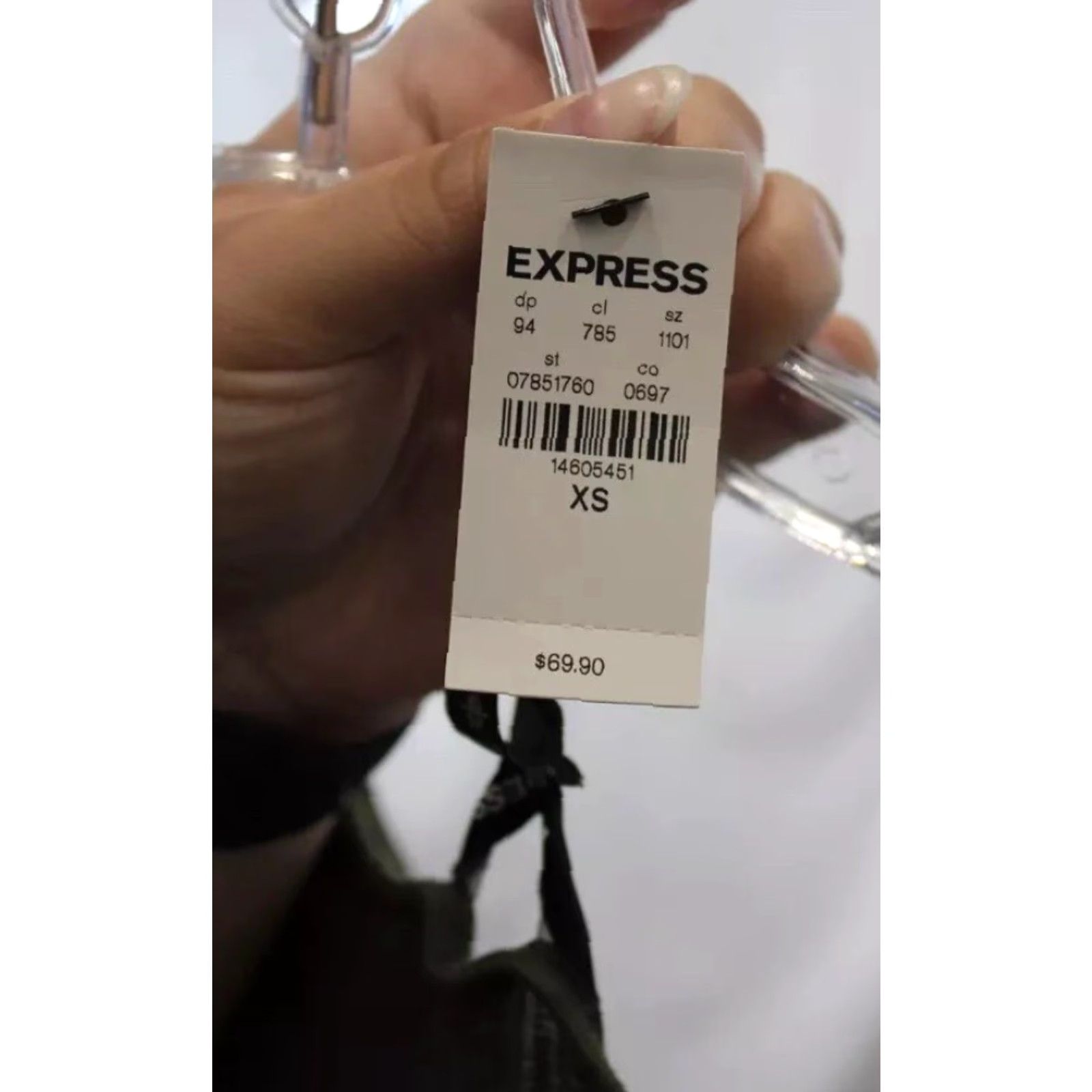 Express NEW NWT Women Express Olive Green Back Cutout Ruffle Trim High-Low Dress Size XS Size XS / US 0-2 / IT 36-38 - 3 Thumbnail