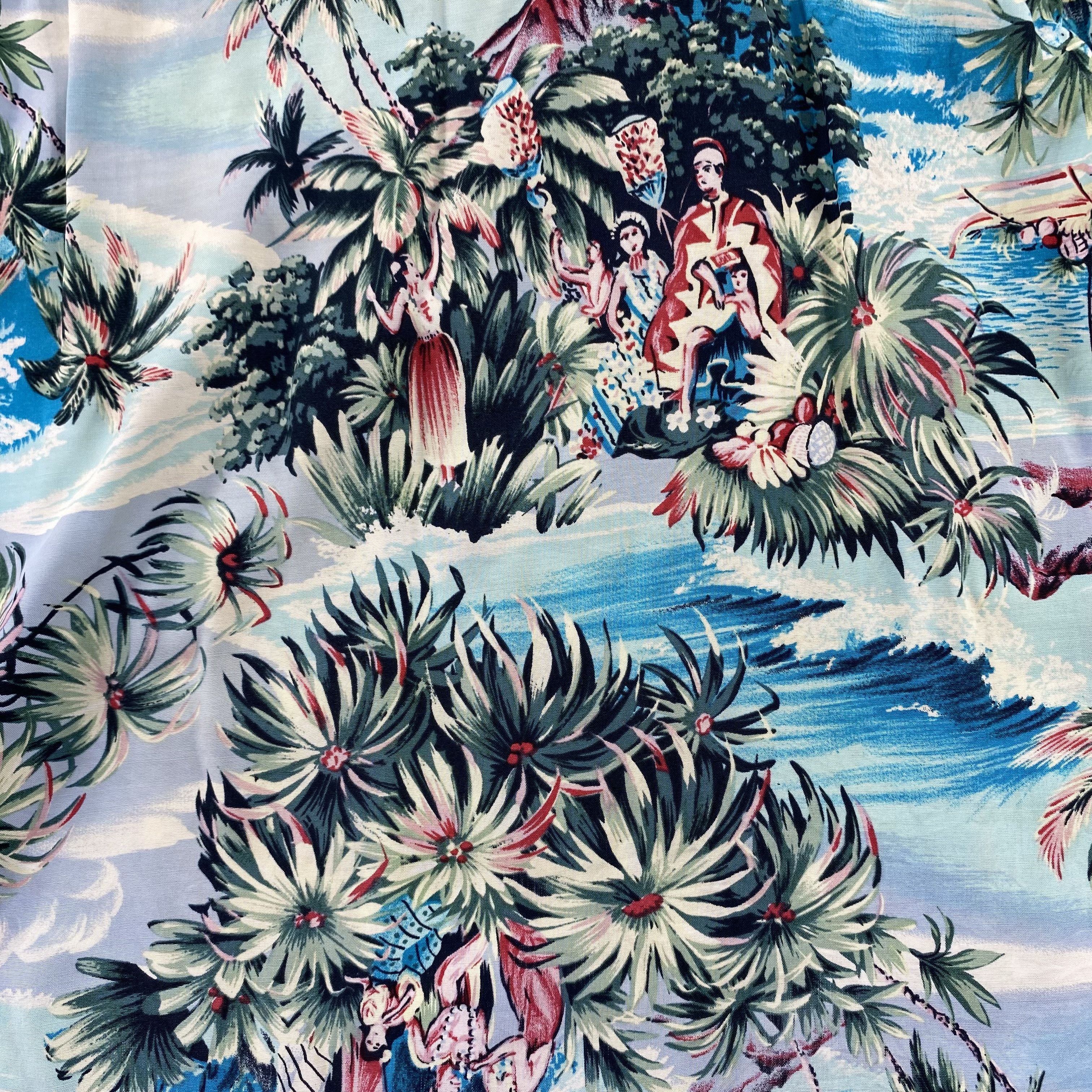 Sun Surf Sun Surf Tropical Scenic Aloha Hawaiian Shirt HW050 Size US L / EU 52-54 / 3 - 9 Thumbnail