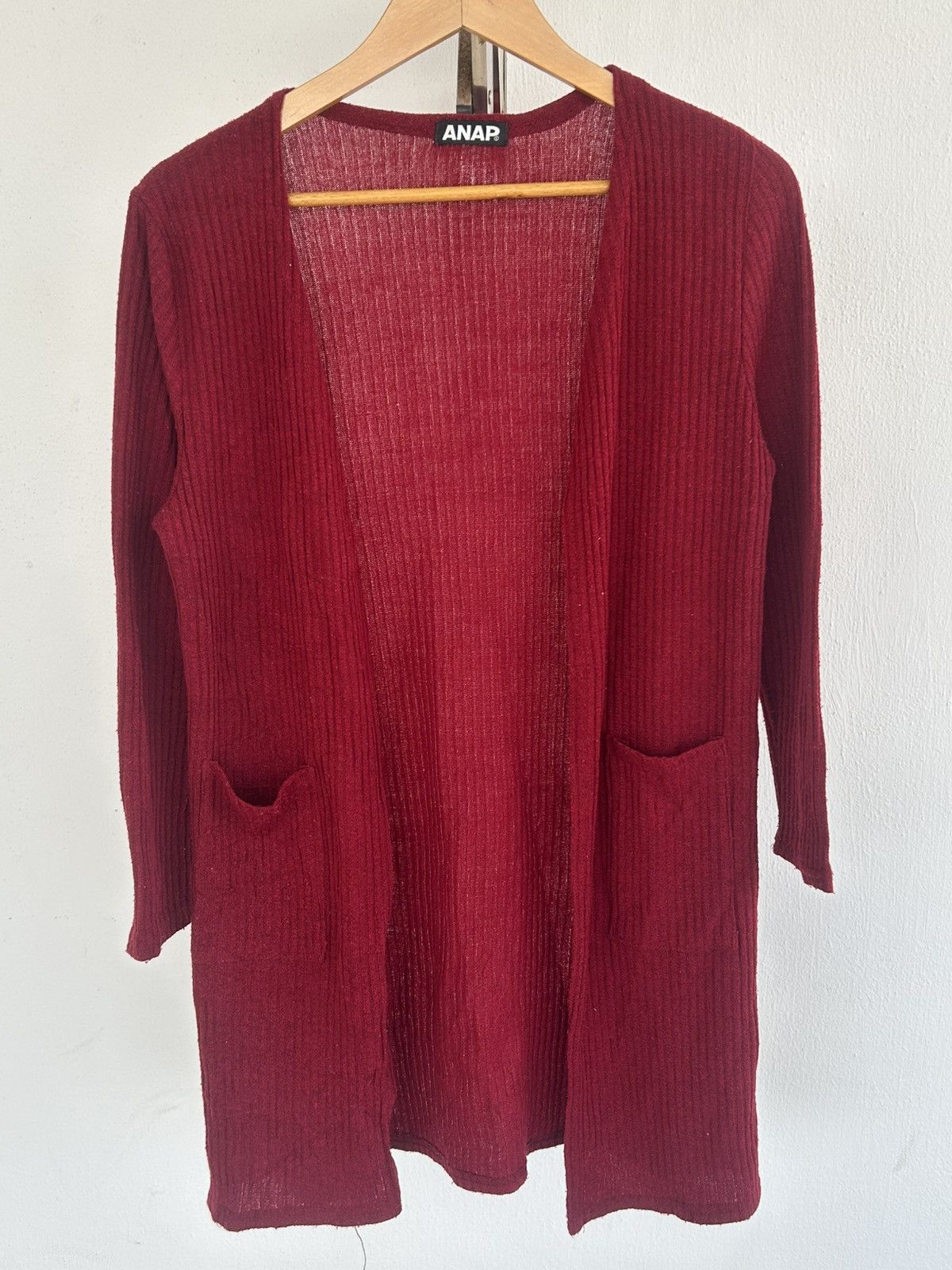 Japanese Brand ANAP Japan Marroon Cardigan Vintage Size S / US 4 / IT 40 - 1 Thumbnail