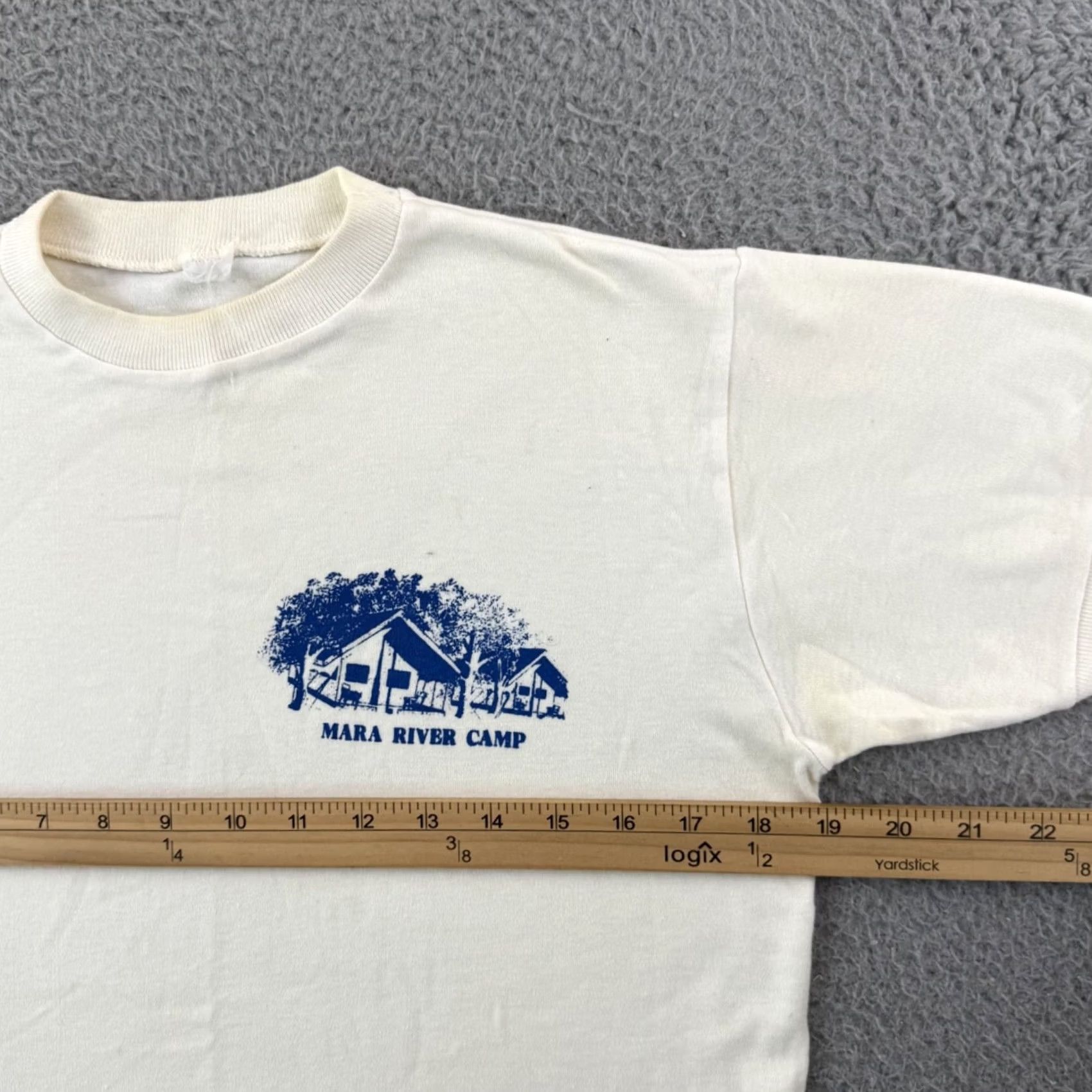 Vintage VINTAGE Kenya T-Shirt Shirt Adult M White 80s Graphic Print Short Sleeve USA Mens Size US M / EU 48-50 / 2 - 7 Thumbnail