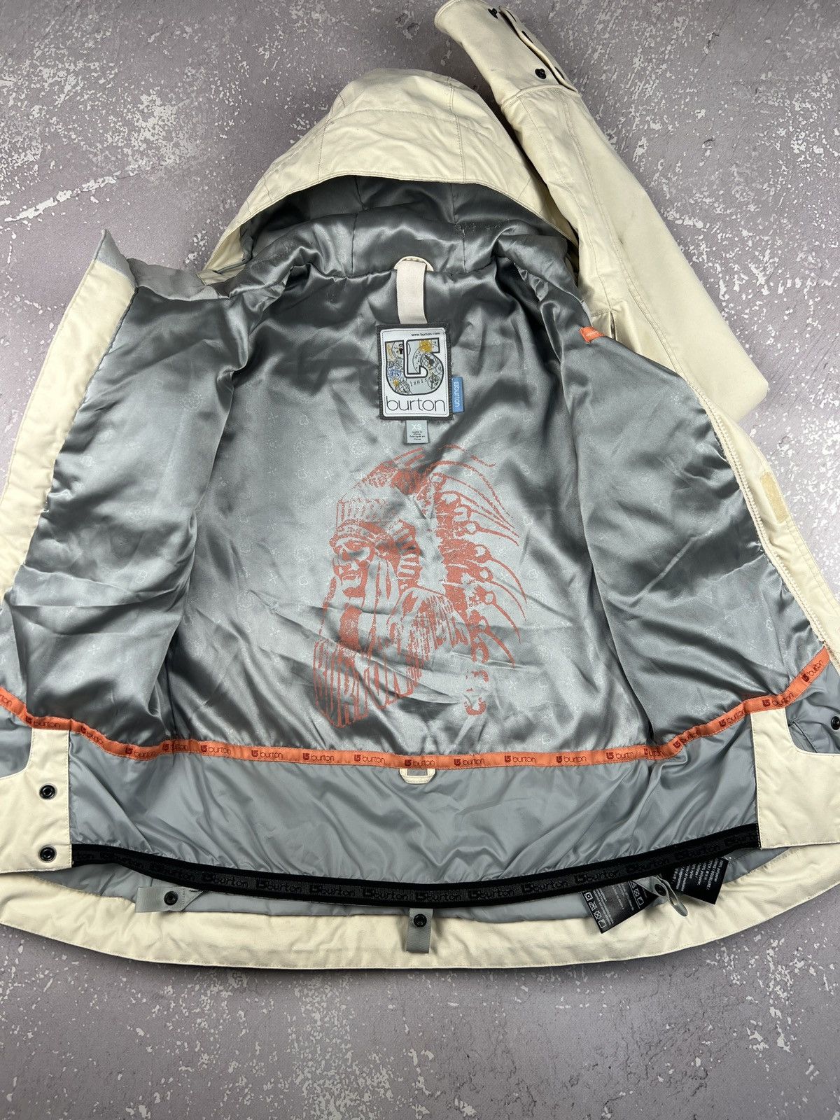 Burton Vintage Burton Ski Snowboard Winter Jacket Womens XS Beige Size XS / US 0-2 / IT 36-38 - 7 Thumbnail
