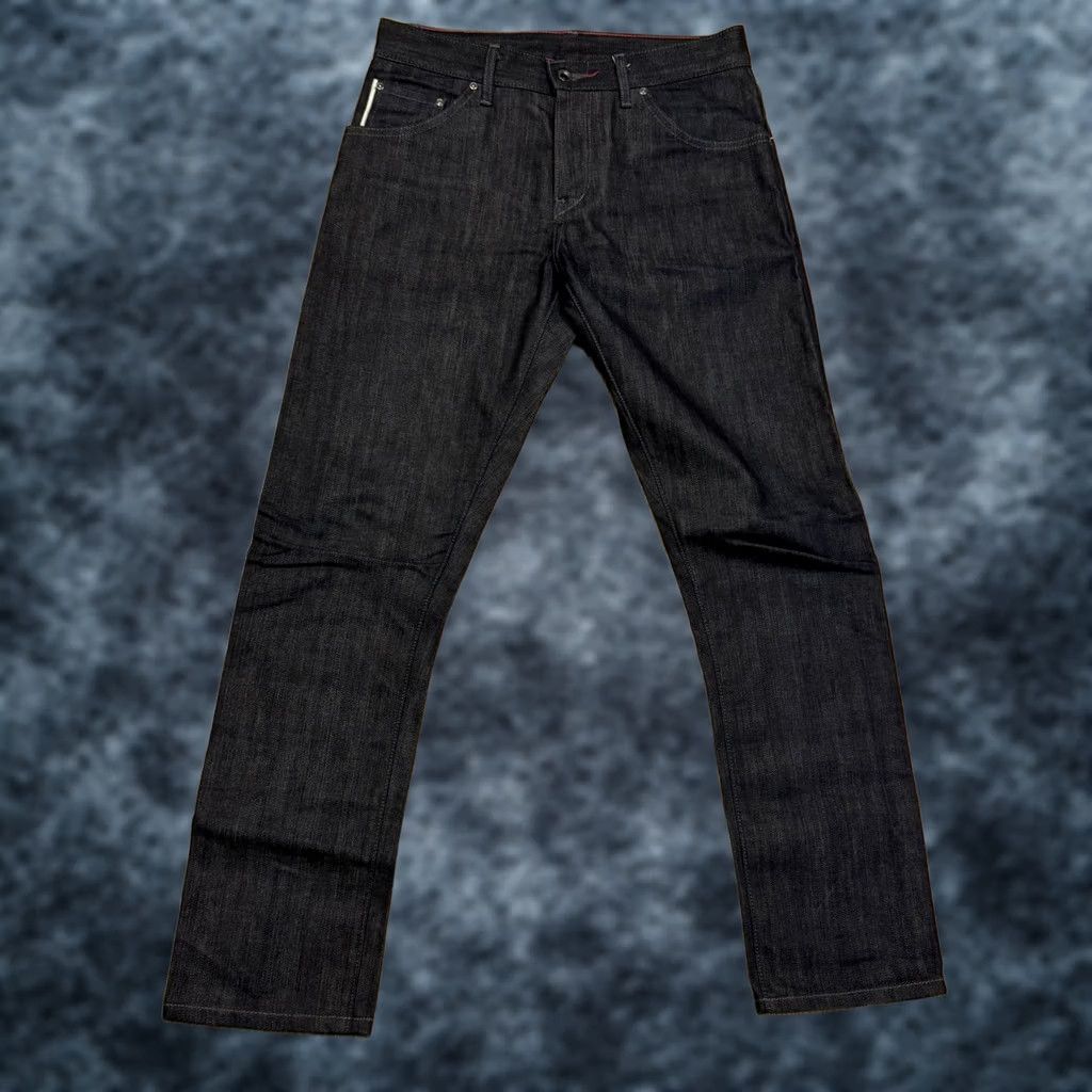 Raleigh Denim Raleigh Denim Martin Jeans Slim 29x29 Blue Denim Regular 30 in Waist 29 in Inseam 29 in 5-Pocket USA Cone Selvage Raw Dark Denim Pants Men’s Size US 29 - 1 Thumbnail