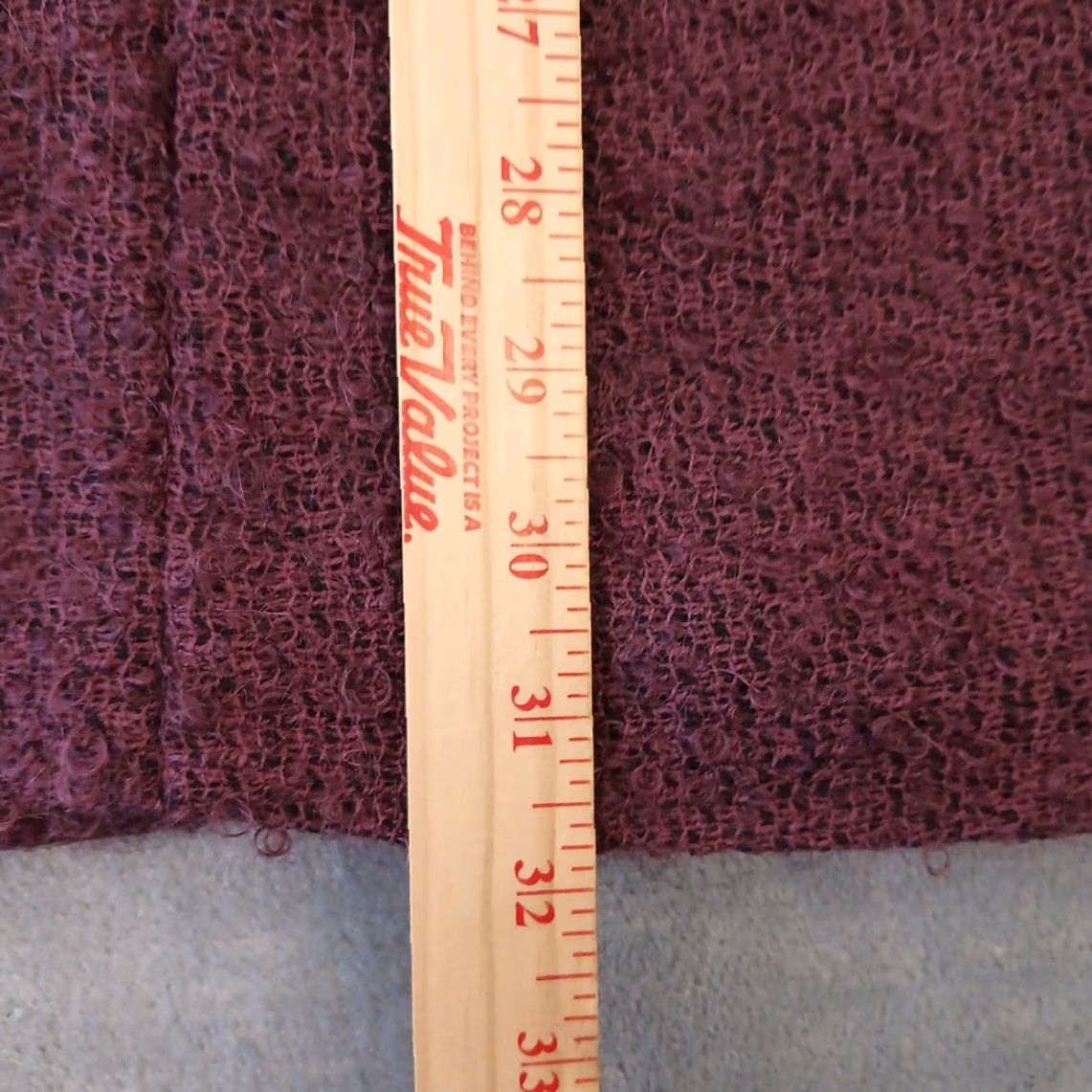 Jaeger VINTAGE Jaeger Skirt Woman Long A-Line Purple 16 Mohair Wool Alpaca Lined Pockets Made In Great Britain Size 38" / US 16 / IT 52 - 3 Thumbnail