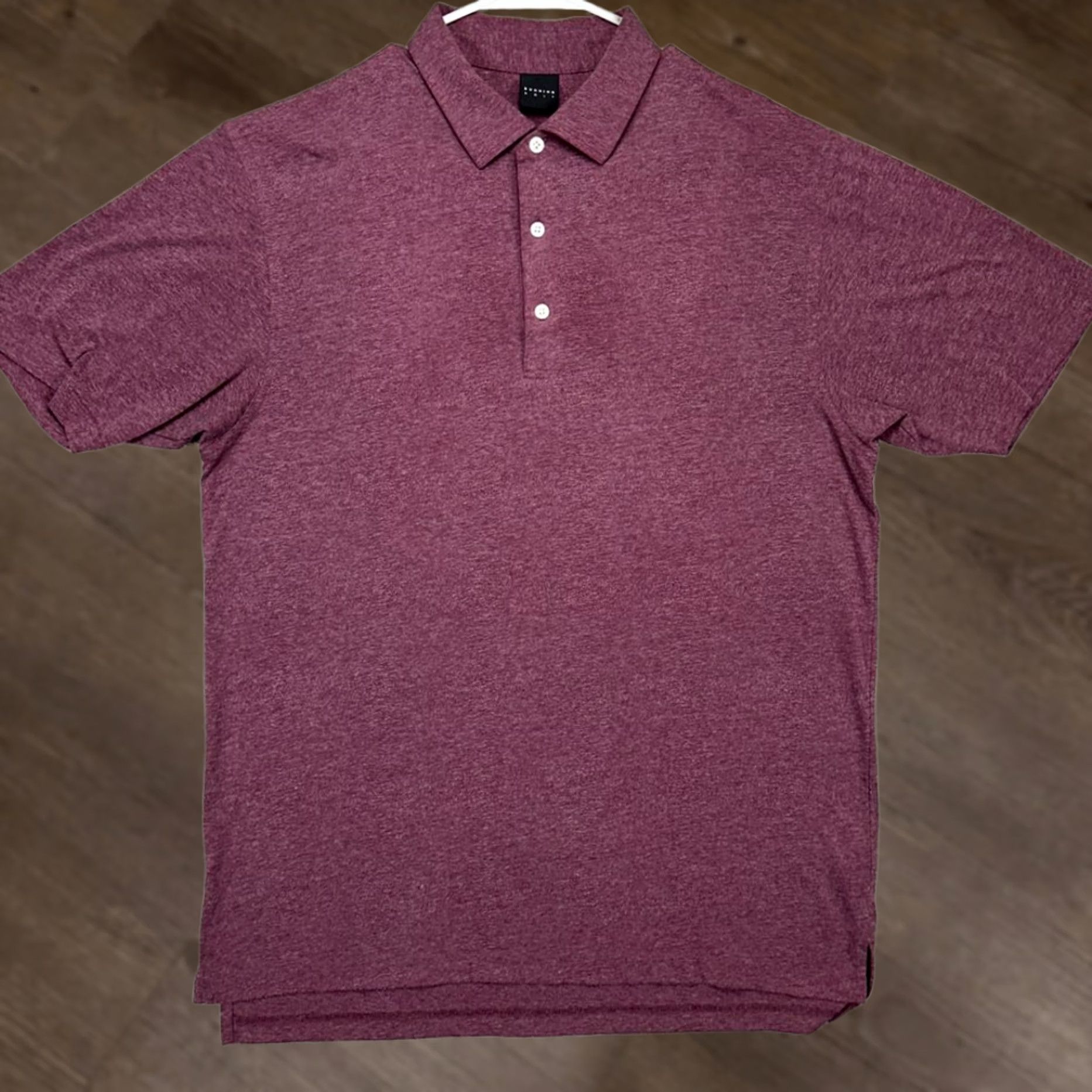 Vintage Dunning Golf Polo Shirt Adult XL Burgundy Solid Short Sleeve Mens Polo Athletic Golfing Rugby Shirt Size US XL / EU 56 / 4 - 1 Thumbnail
