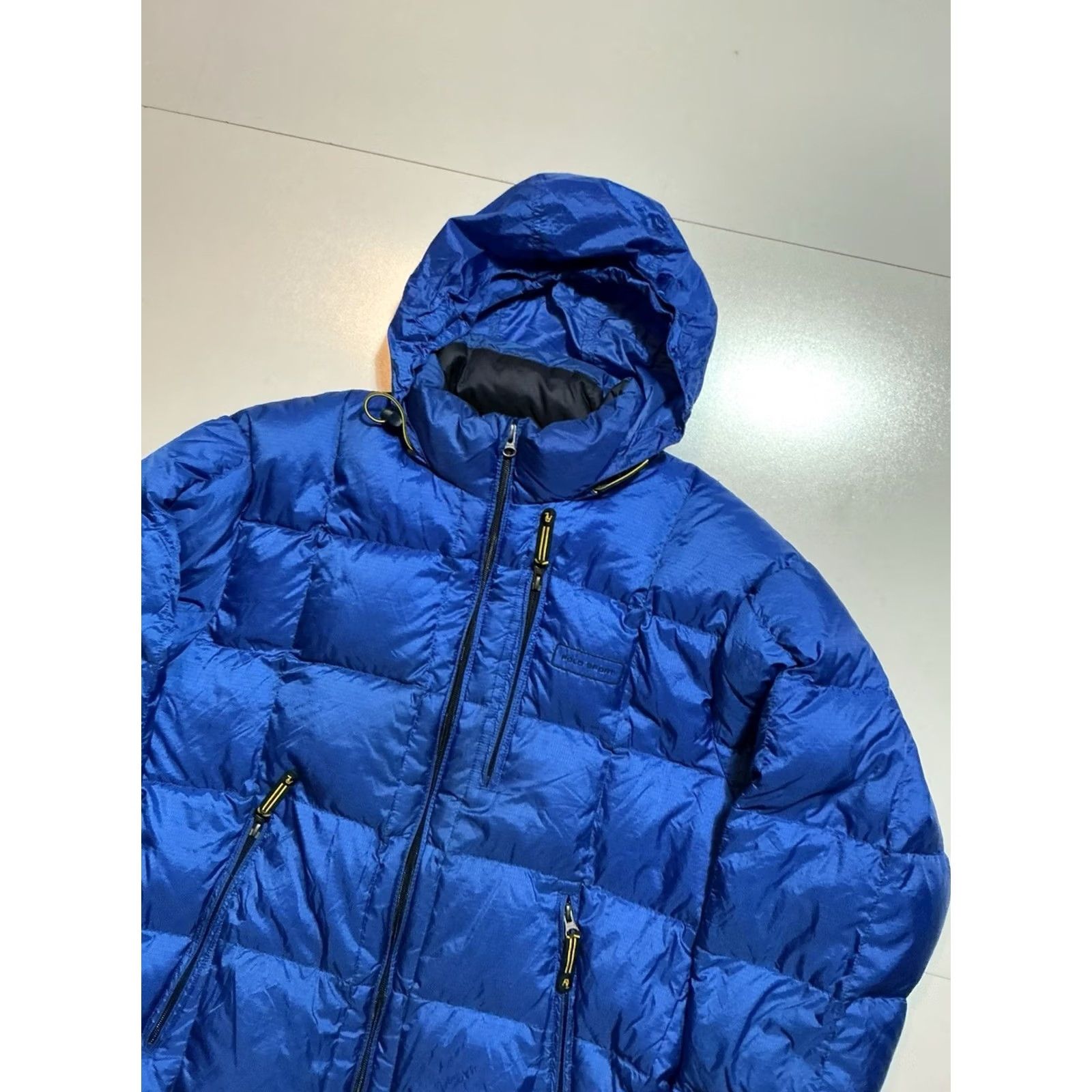 Polo Ralph Lauren VINTAGE Polo Sport Ralph Lauren Down Fill Blue Full Zip Hooded Puffer Jacket MD Size US M / EU 48-50 / 2 - 5 Thumbnail