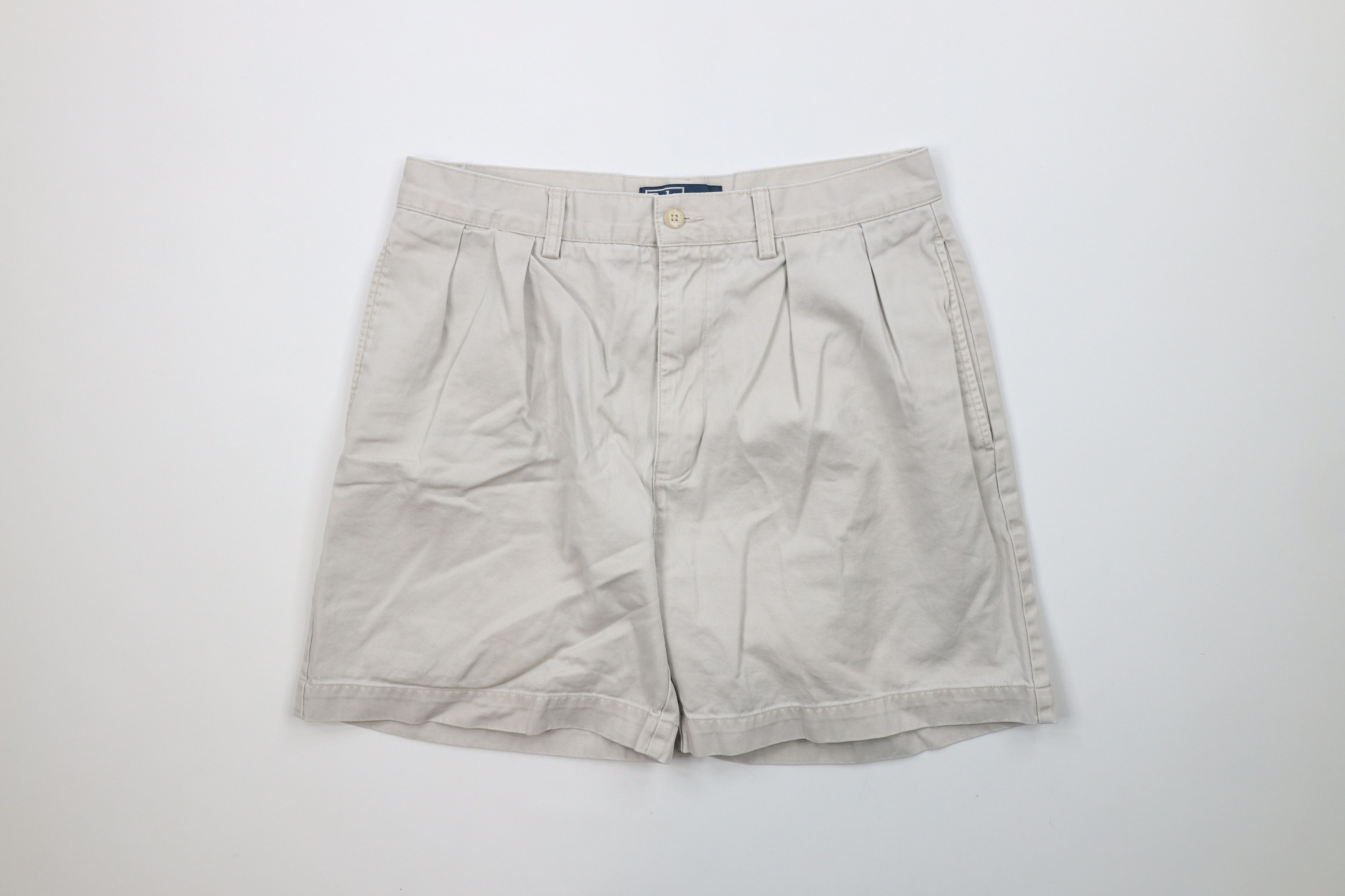 Ralph Lauren × Vintage Vintage 90s Ralph Lauren Above Knee Chino Shorts Cotton Size US 32 / EU 48 - 1 Thumbnail
