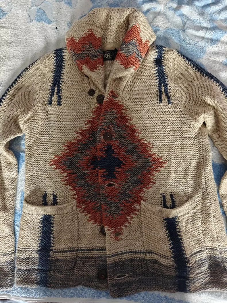 RRL Ralph Lauren RRL Ralph Lauren Southwest ethnic hand knitted sweater Size US XS / EU 42 / 0 - 8 Thumbnail