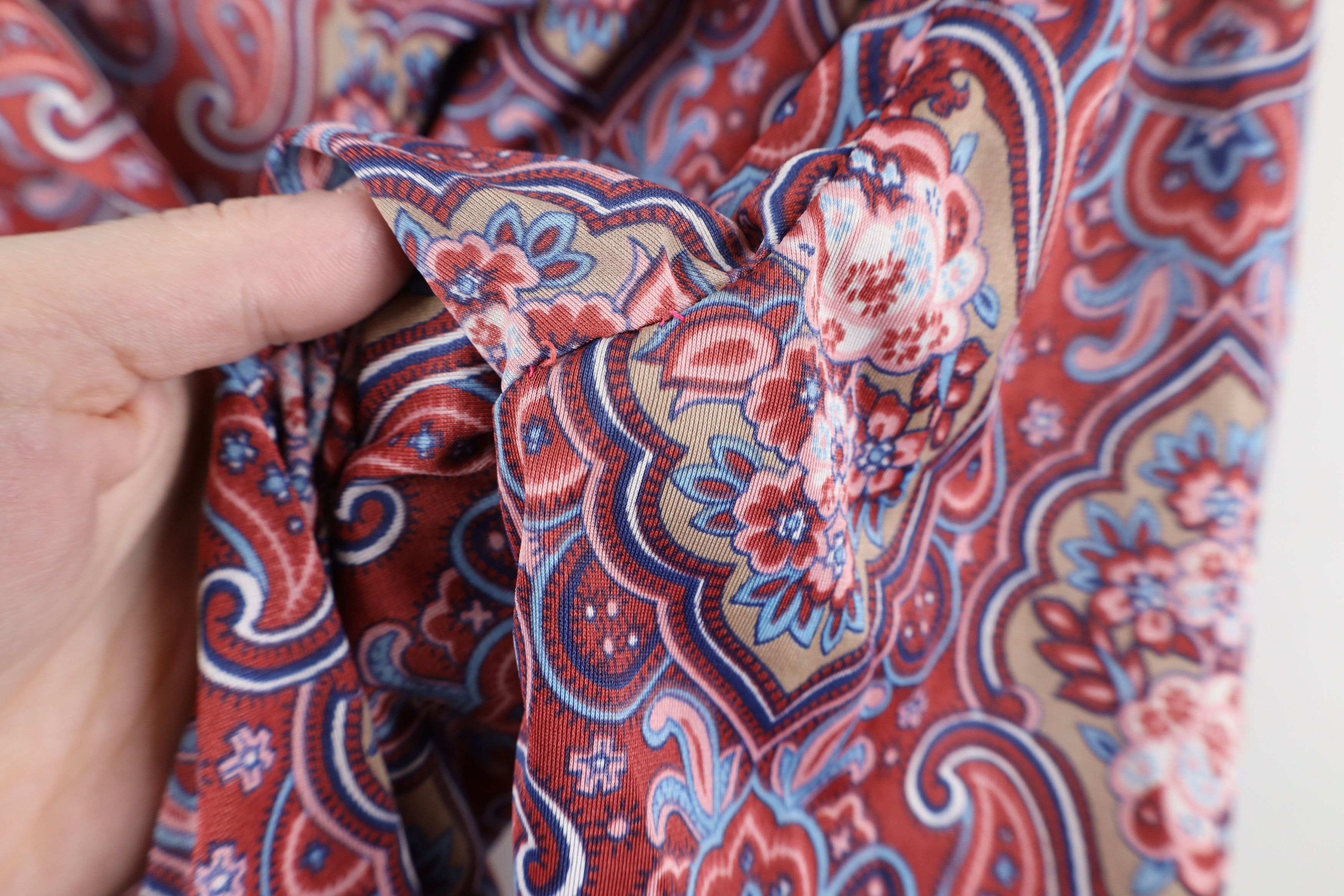 Vintage Vintage 70s Mid Century Modern MCM Flower Knit Button Shirt Size M / US 6-8 / IT 42-44 - 8 Thumbnail