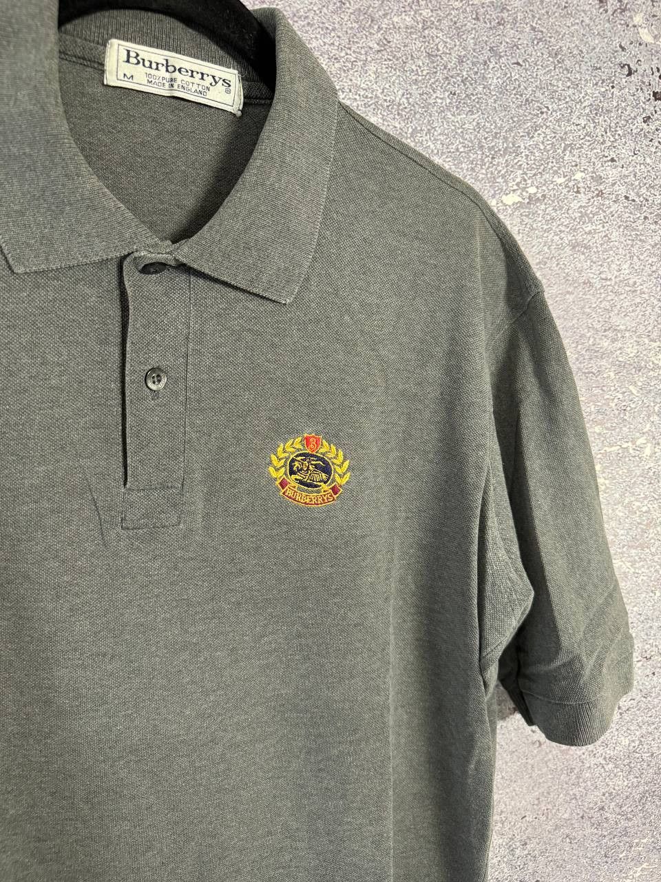 Burberry × Vintage Vintage Burberry Gray Polos Oldmoney Medium Size US M / EU 48-50 / 2 - 11 Thumbnail
