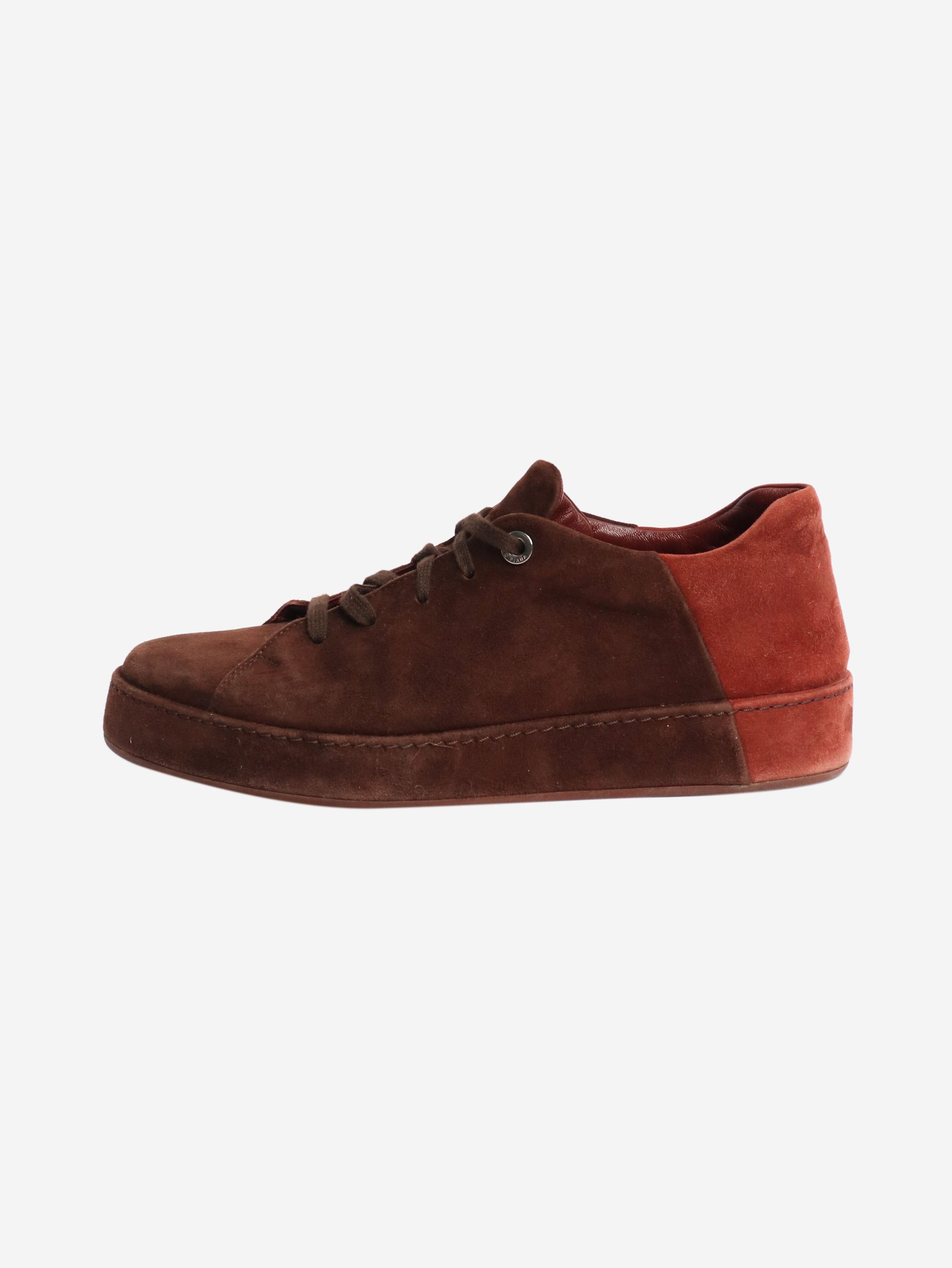 Loro Piana Brown suede trainers - EU 39 Size US 8 / IT 38 - 1 Thumbnail