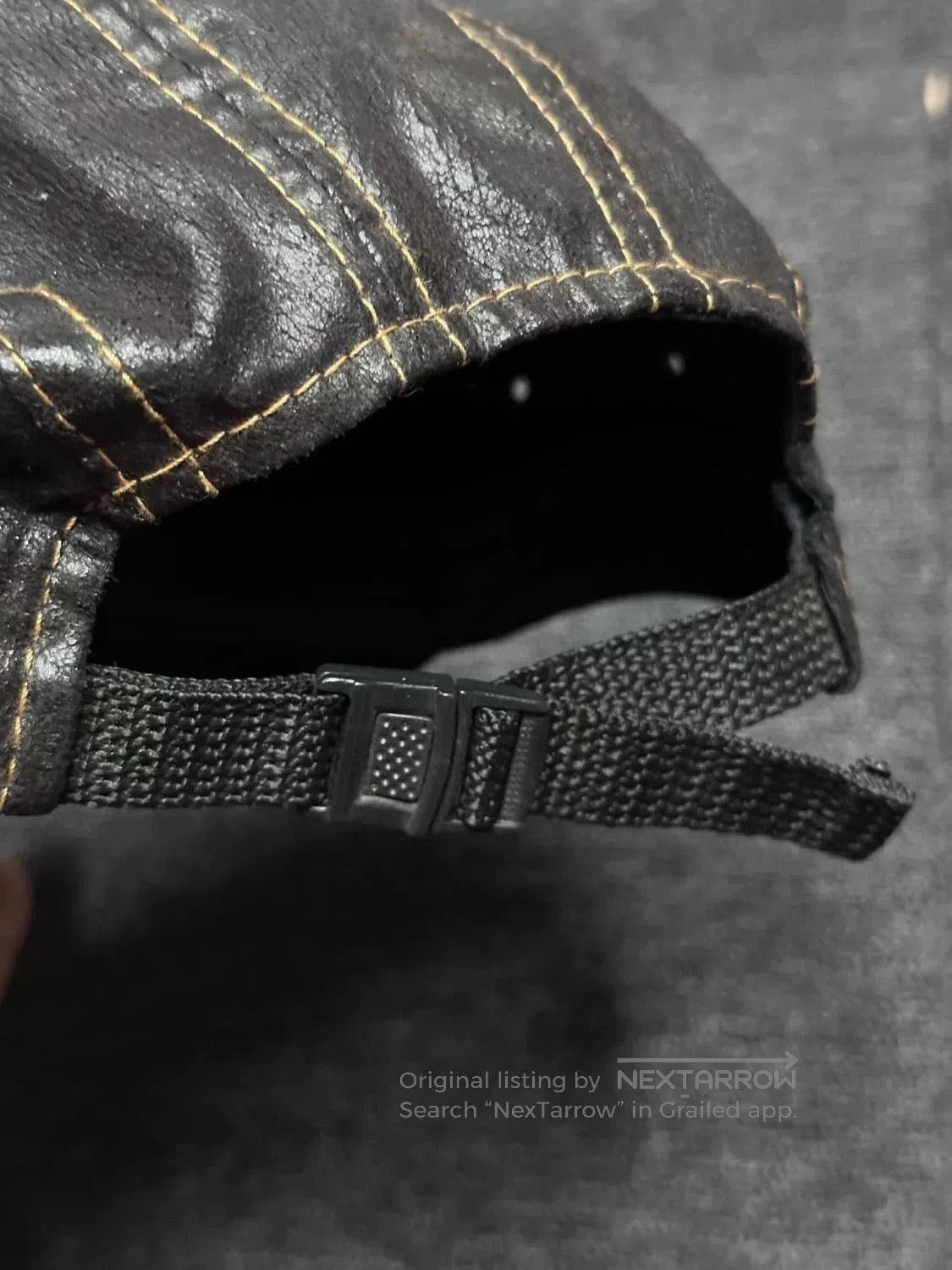 Adidas Adidas Mandalorian Black Gold Leather Cap. Size ONE SIZE - 5 Thumbnail