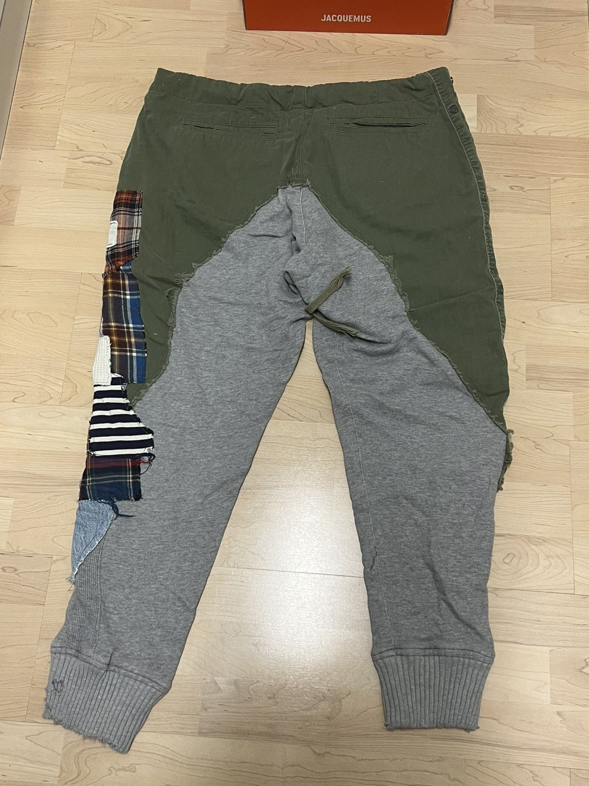 Rare Greg lauren patchwork lounge trousers size 3