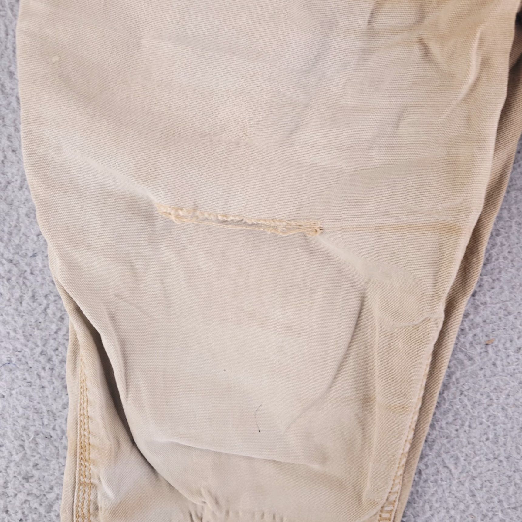 Vintage Ridgecut Toughwear Pants Mens 34x29 Slim Fit Brown Khakis Distressed Canvas Vintage No (adjust to fit rules) Size US 32 / EU 48 - 5 Thumbnail