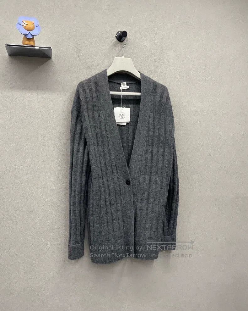 Hermes Hermes Gray cardigan coat Size XS / US 0-2 / IT 36-38 - 3 Thumbnail