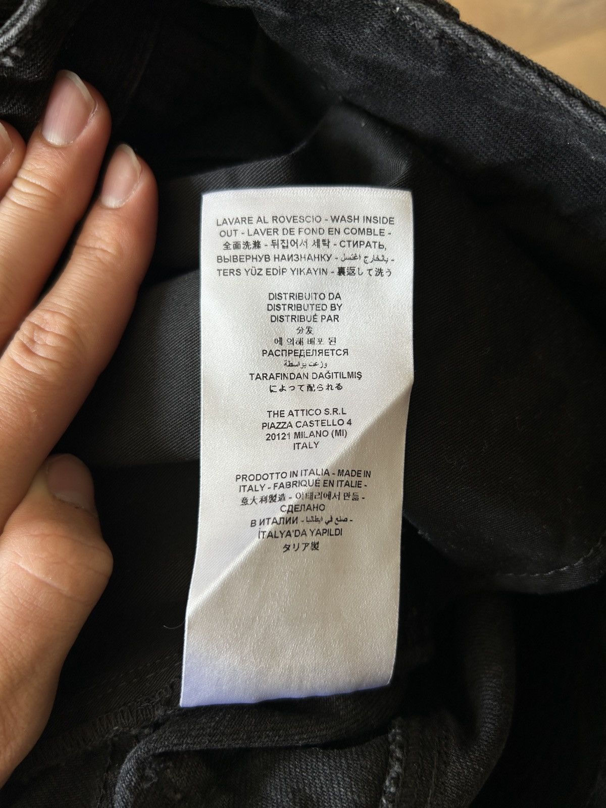 The Attico The Attico Fern Cargo Jeans Black Size 26" / US 2 / IT 38 - 13 Thumbnail