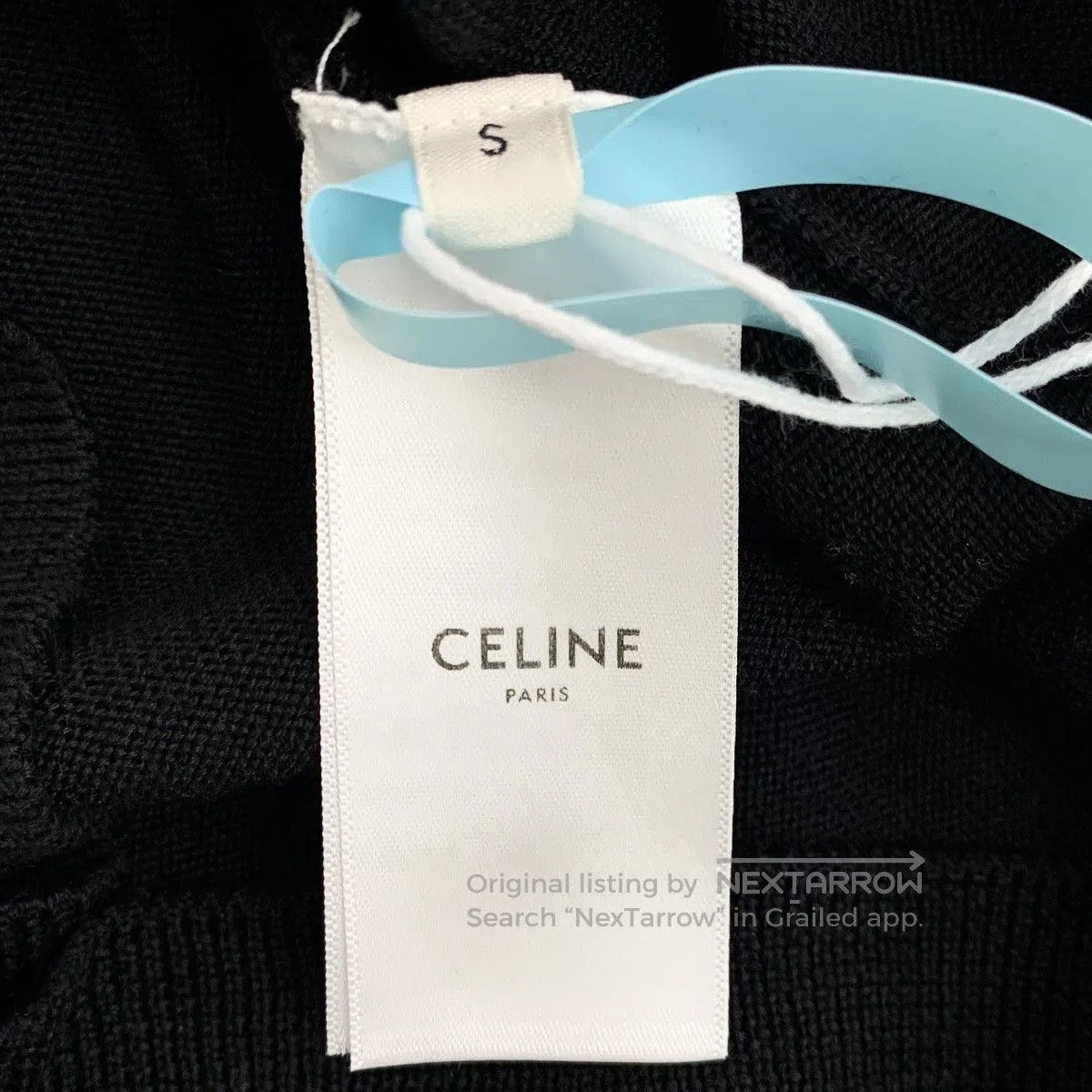 Celine Black V-Neck Long Sleeve Sweater. Size US S / EU 44-46 / 1 - 6 Thumbnail