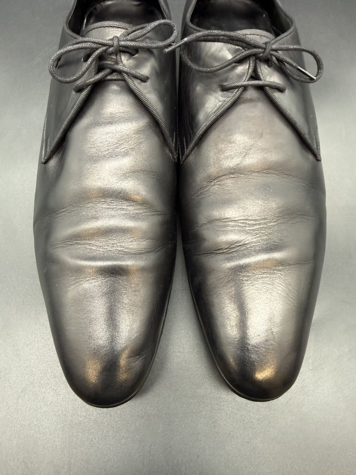 Saint Laurent Paris SAINT LAURENT PARIS — Black Leather Derby | EU 44.5 Size US 11.5 / EU 44-45 - 8 Thumbnail