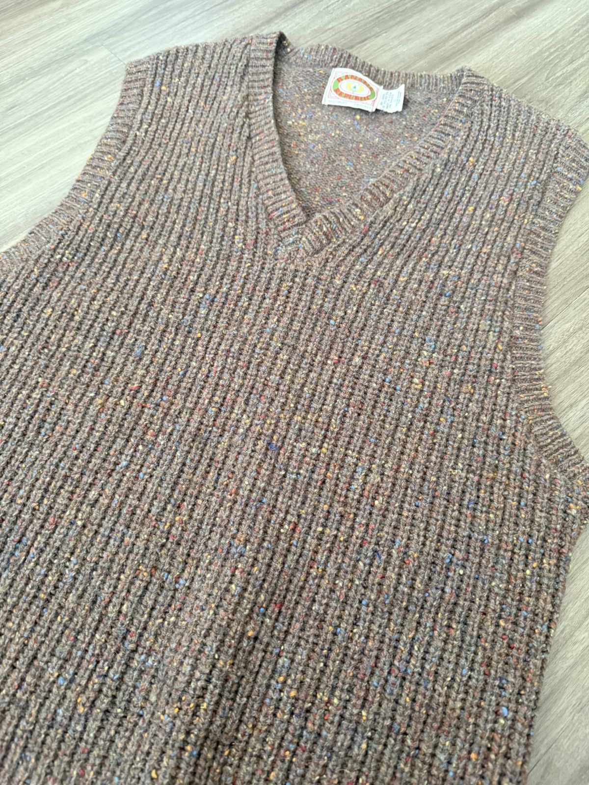 Banana Republic Vintage Banana Republic Vest Mens Wool Blend Brown Large Size US L / EU 52-54 / 3 - 2 Thumbnail