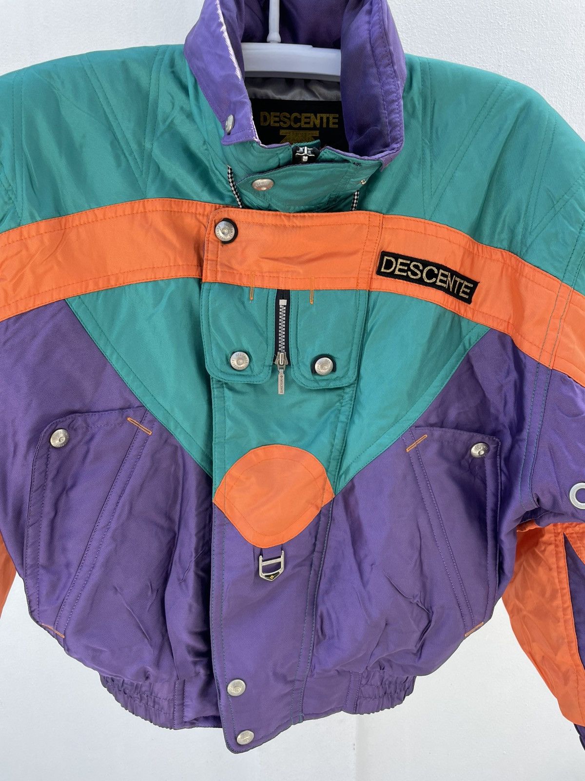 Descente Vintage 90s Descente Spain Ski Team Down Jacket Made n Japan Size US S / EU 44-46 / 1 - 2 Thumbnail