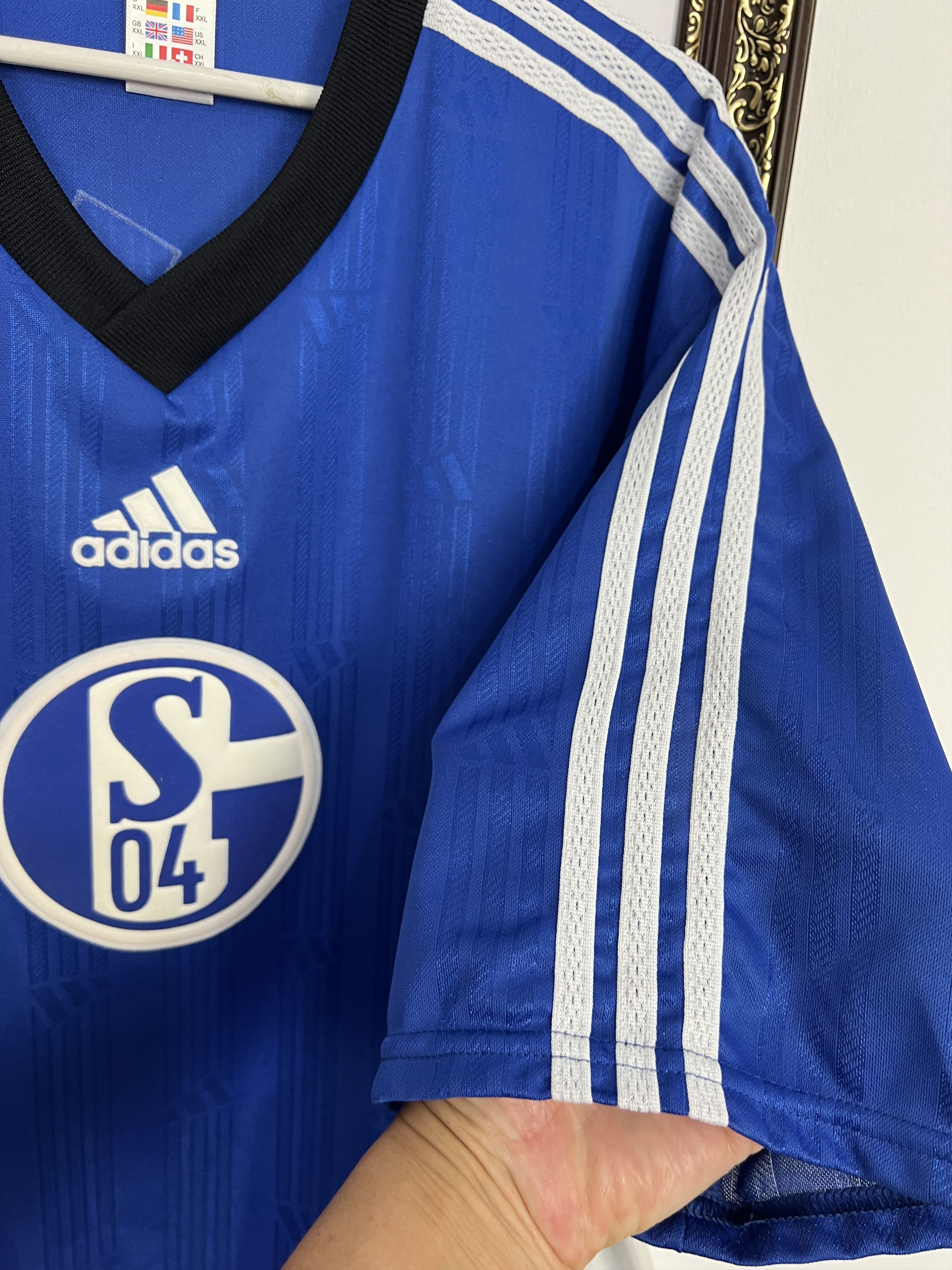 Adidas Vintage 90's Adidas FC Schalke 04 Football Shirt Soccer Size US XXL / EU 58 / 5 - 4 Thumbnail