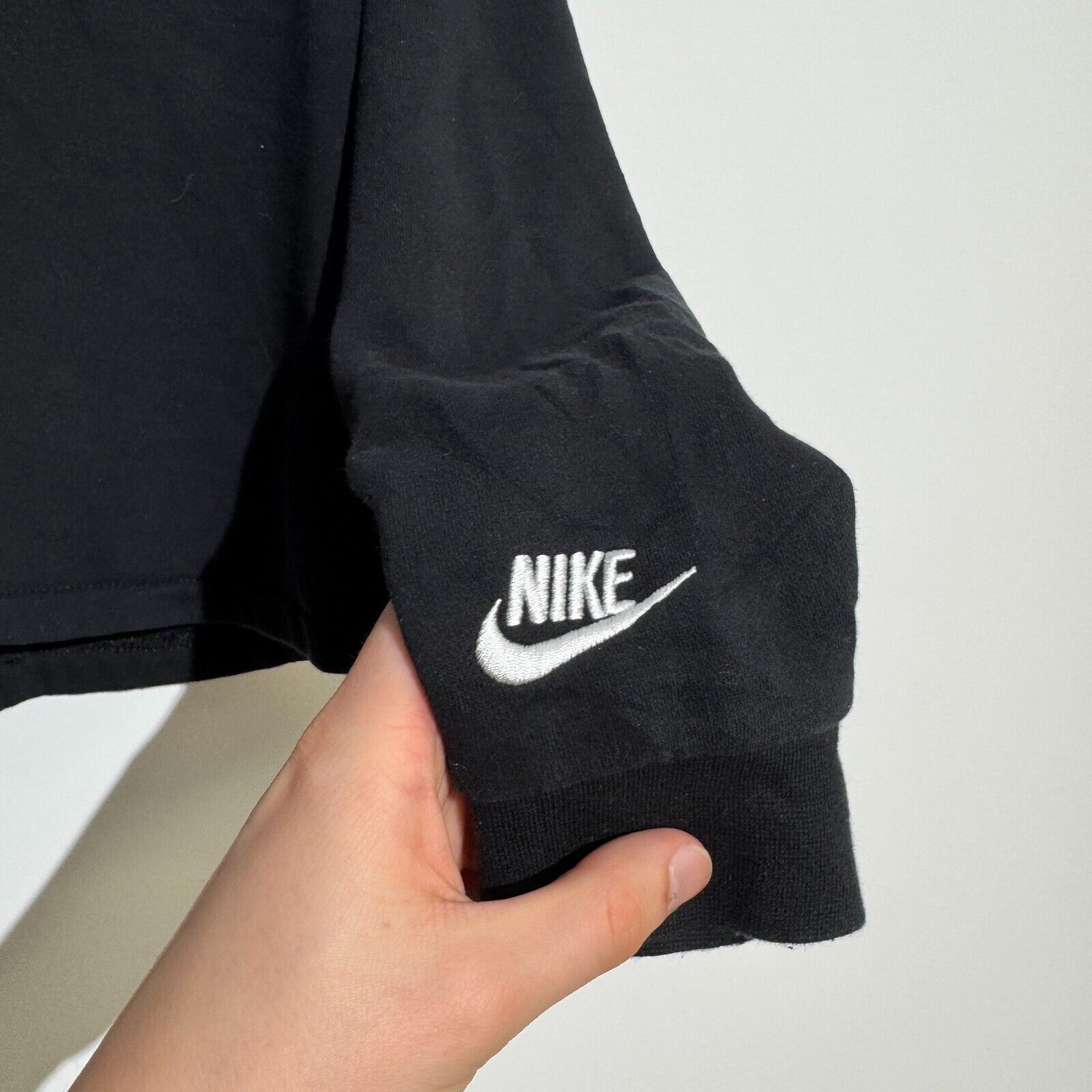 Nike Vintage Nike Women's XXS Black Cotton Hoodie 90s Running Size US M / EU 48-50 / 2 - 4 Thumbnail