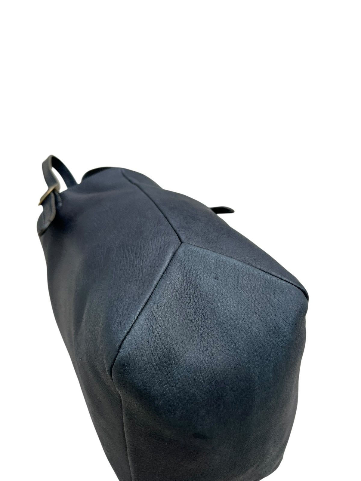 Leather Slow Motion Japan Patina Black Leather Tote Bag Size ONE SIZE - 17 Thumbnail