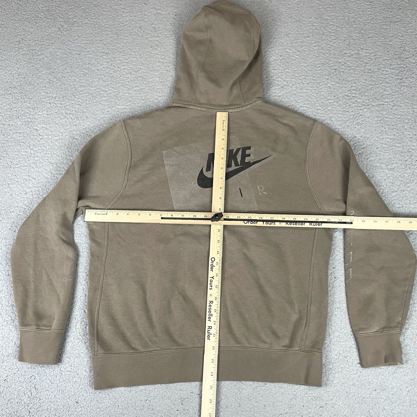 Nike VINTAGE Nike Hoodie Mens M Brown Sweatshirt Long Sleeve Pullover Hooded Graphic Print Swoosh Logo Size US M / EU 48-50 / 2 - 7 Thumbnail