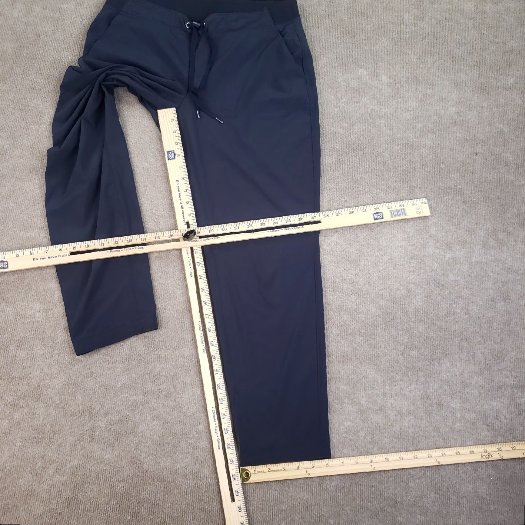 Athleta Athleta Pants Womens Size 14 Blue Elastic Waist Drawstring Lightweight Stretch Size 24" / US 00 / IT 34 - 2 Thumbnail