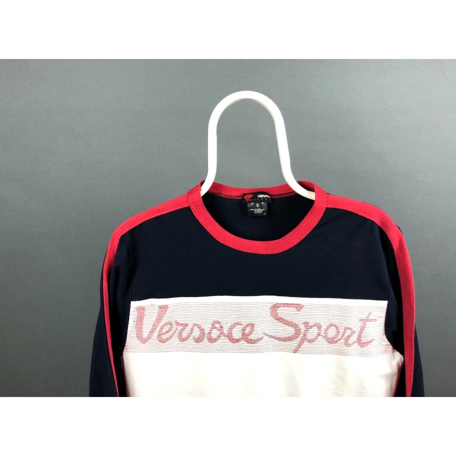 Versace Versace Sport Sweatshirt Mens Size S Multicolor Cotton Jersey Logo Embroidered Crew Neck Pullover Size US S / EU 44-46 / 1 - 3 Thumbnail