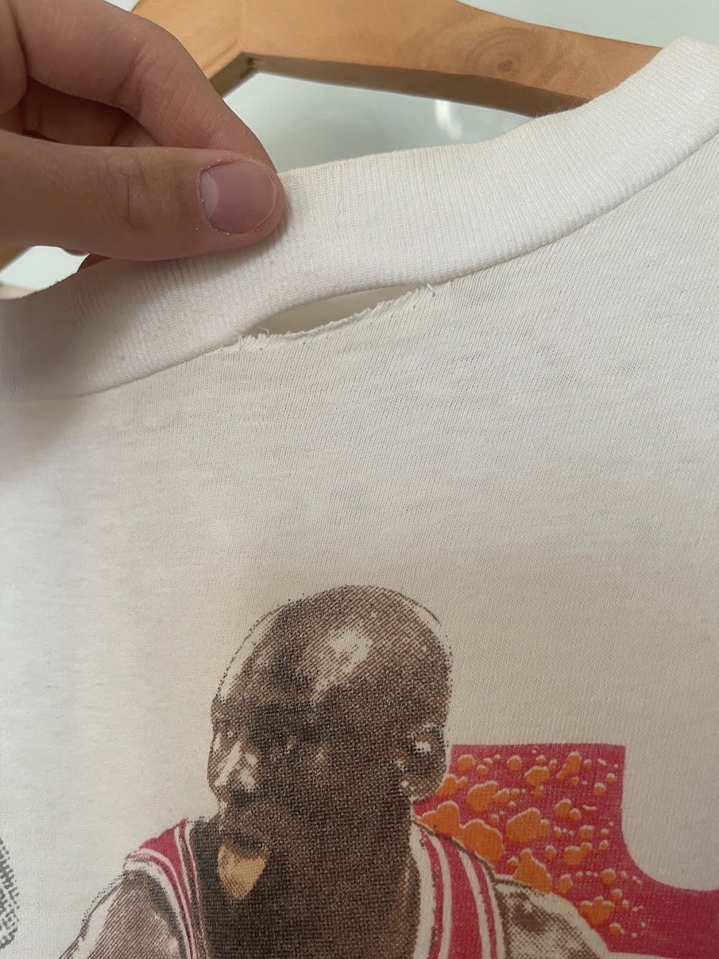 Vintage Vintage Single Stitch Michael Jordan 45 Tee Size US M / EU 48-50 / 2 - 2 Thumbnail