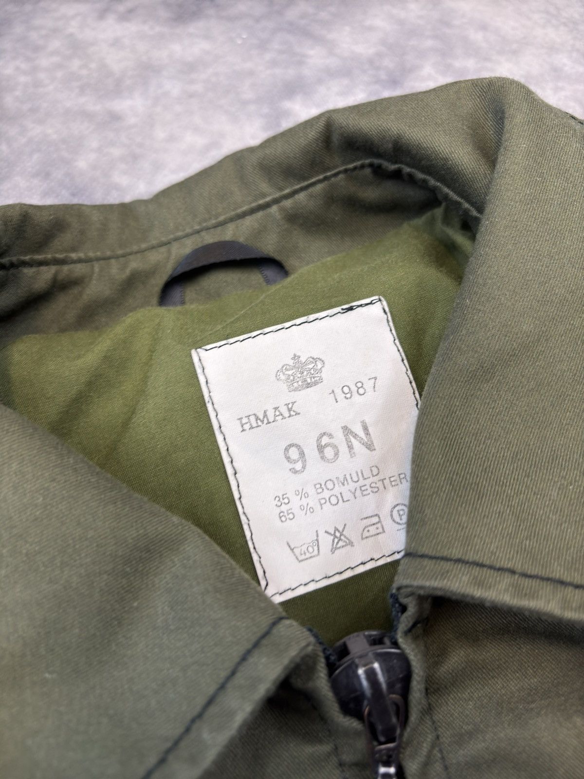 Vintage Vintage 1987 Denmark military army jacket Hmak 96n light Size US L / EU 52-54 / 3 - 5 Thumbnail