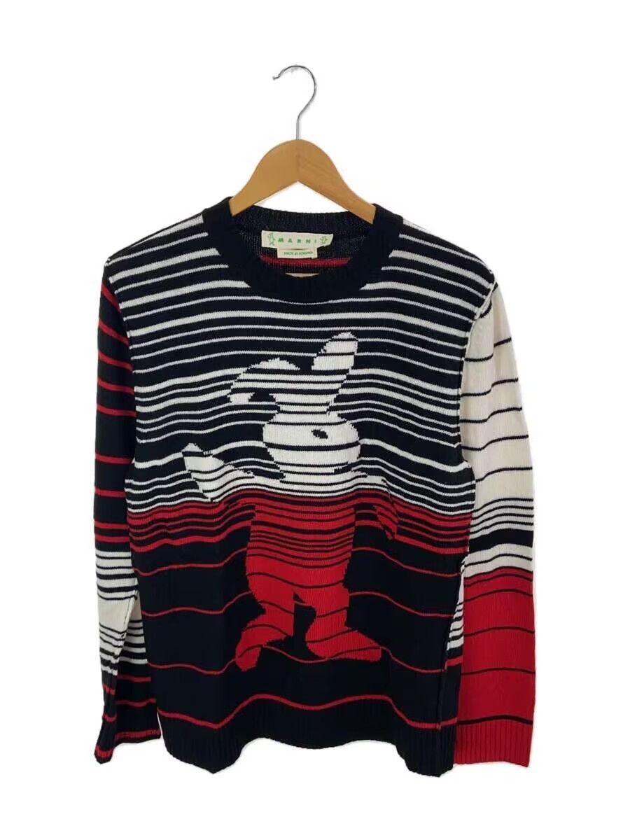 Image of Marni Ss16 Dance Bunny Knit Sweater in Black, Men's (Size Small)