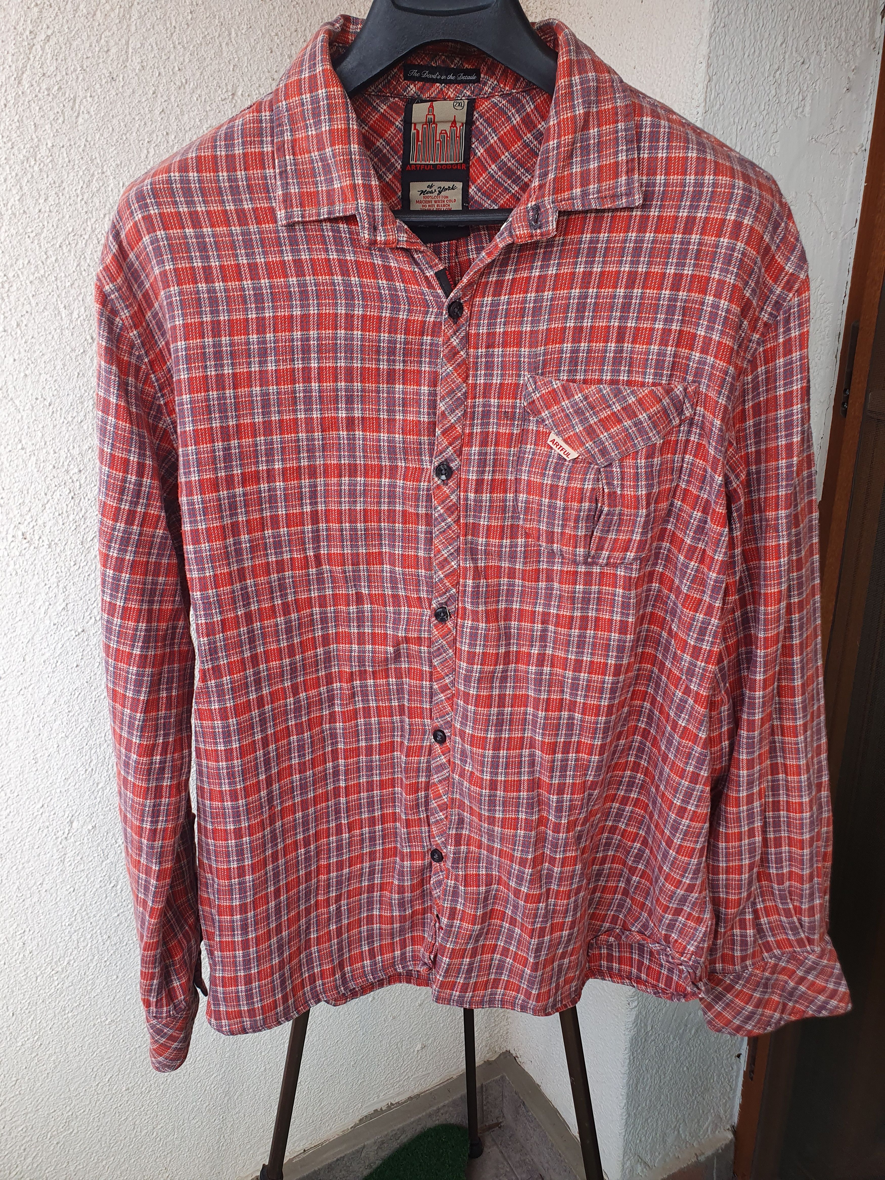 Artful Dodger Artful Dodger of New York Plaid Flannel Button Up shirt szXL Size US XL / EU 56 / 4 - 1 Thumbnail