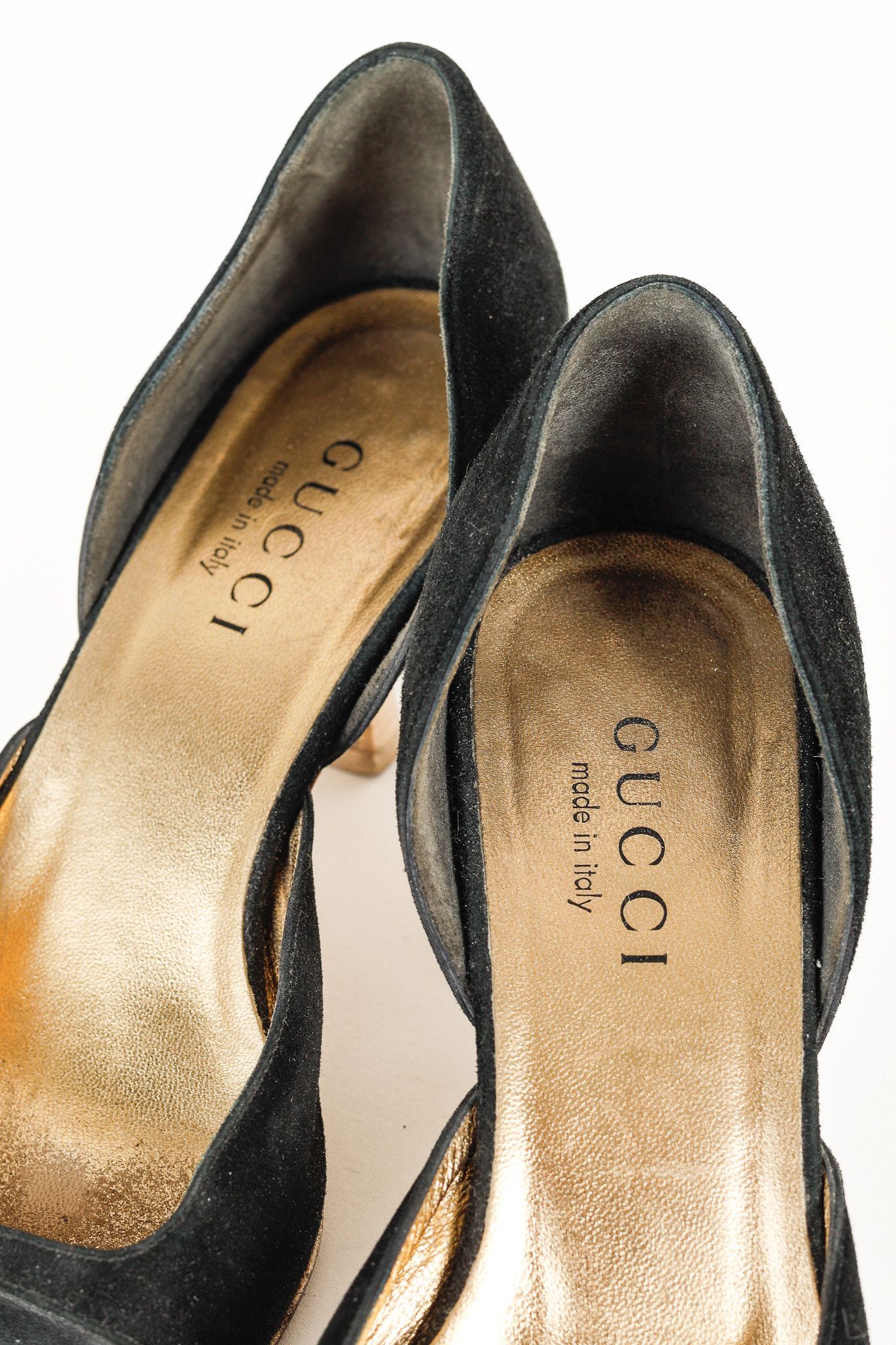 Gucci × Tom Ford Gucci Tom Ford Era Black-Suede Pointed Toe Kitten Heels Size US 7 / IT 37 - 10 Thumbnail