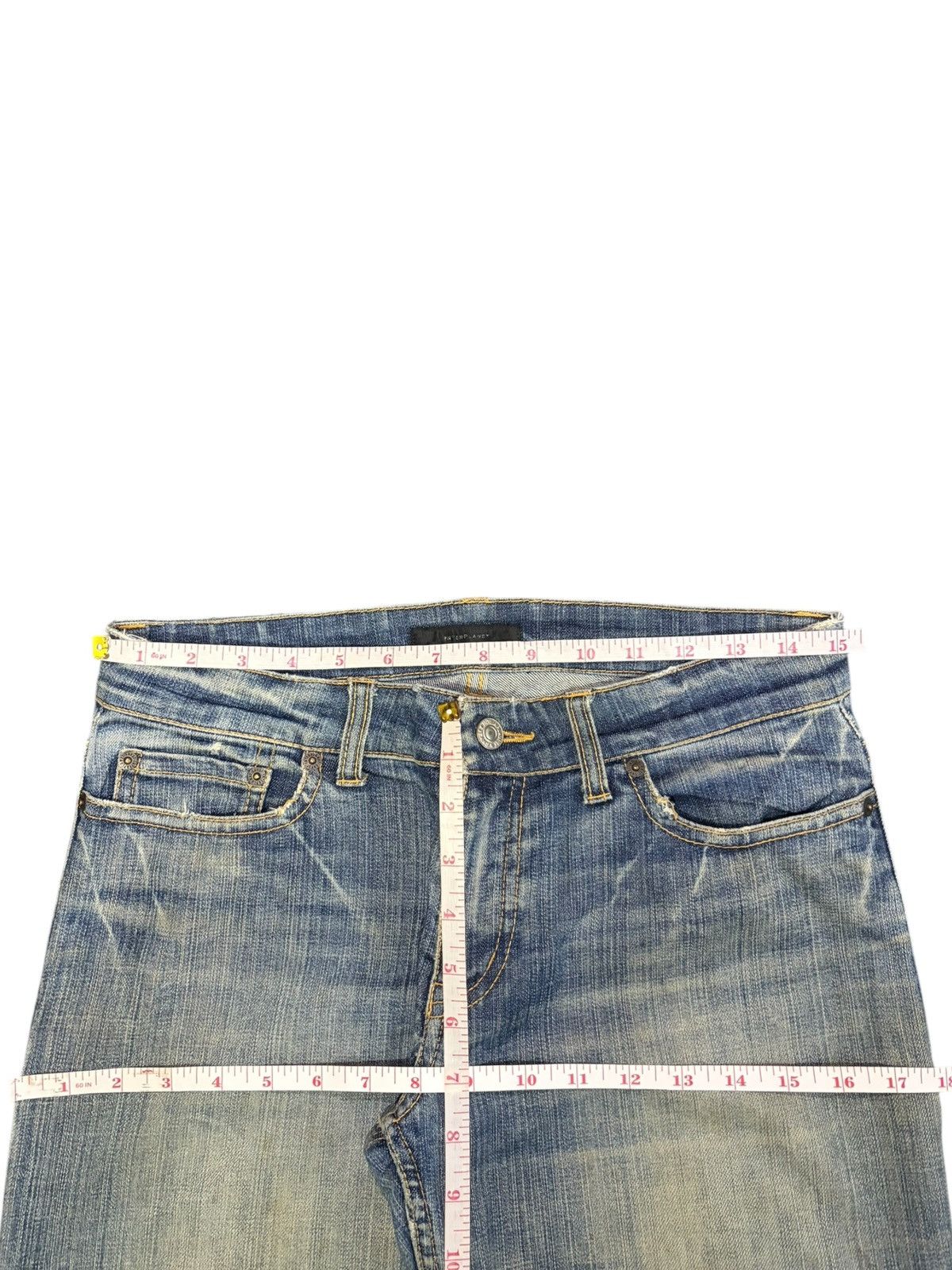 Hysteric Glamour Vintage Japanese Brand Distress Low Rise Flare Jeans Size 30" / US 8 / IT 44 - 6 Thumbnail