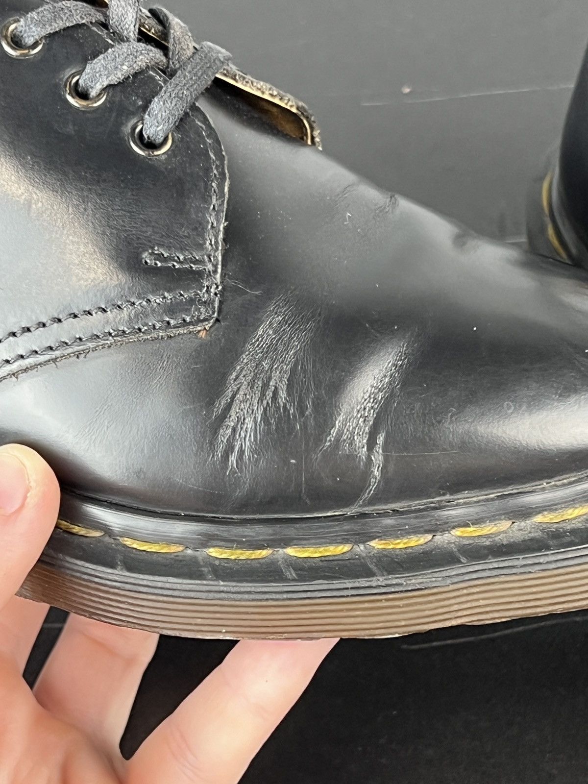 Dr. Martens × Vintage Dr. Martens England 1461 Leather Oxford Shoes Boots (Y0486) Size US 6.5 / IT 36.5 - 11 Thumbnail