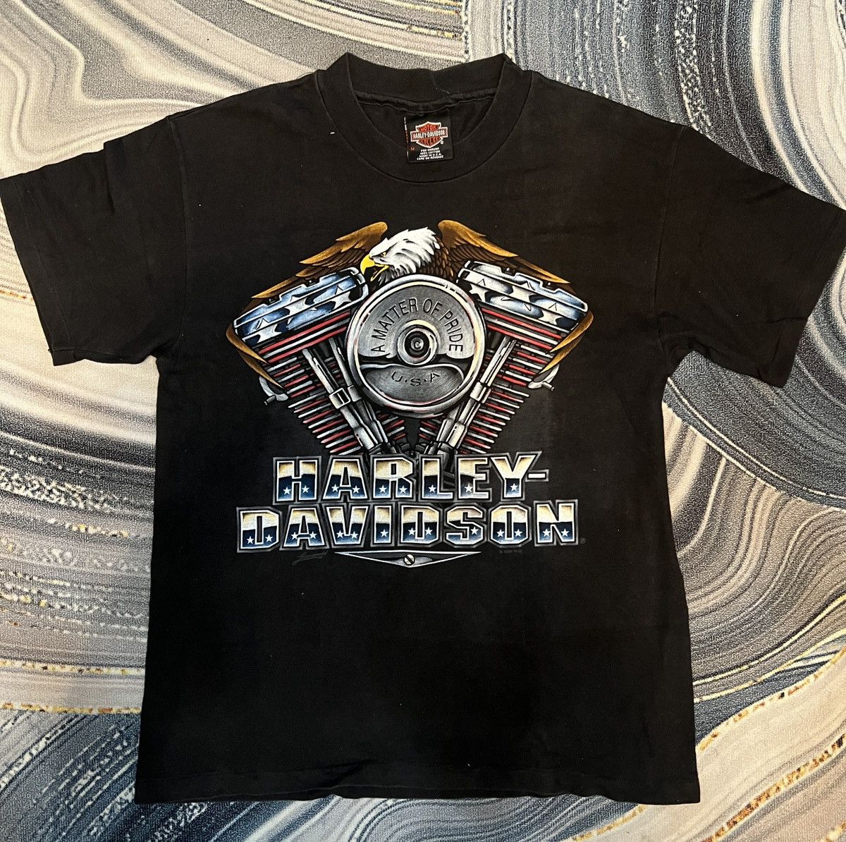 Harley Davidson Harley Davidson 1995 vintage made in USA Tee Size US M / EU 48-50 / 2 - 1 Thumbnail