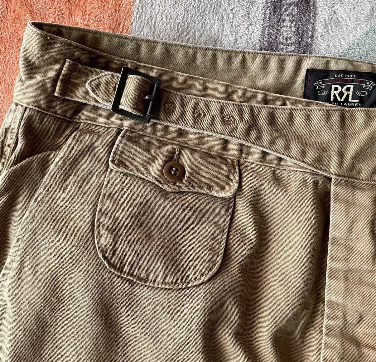 RRL Ralph Lauren RRL Ralph Lauren Double RL Gurkha Khaki Officer Pants K22 Size US 36 / EU 52 - 2 Thumbnail