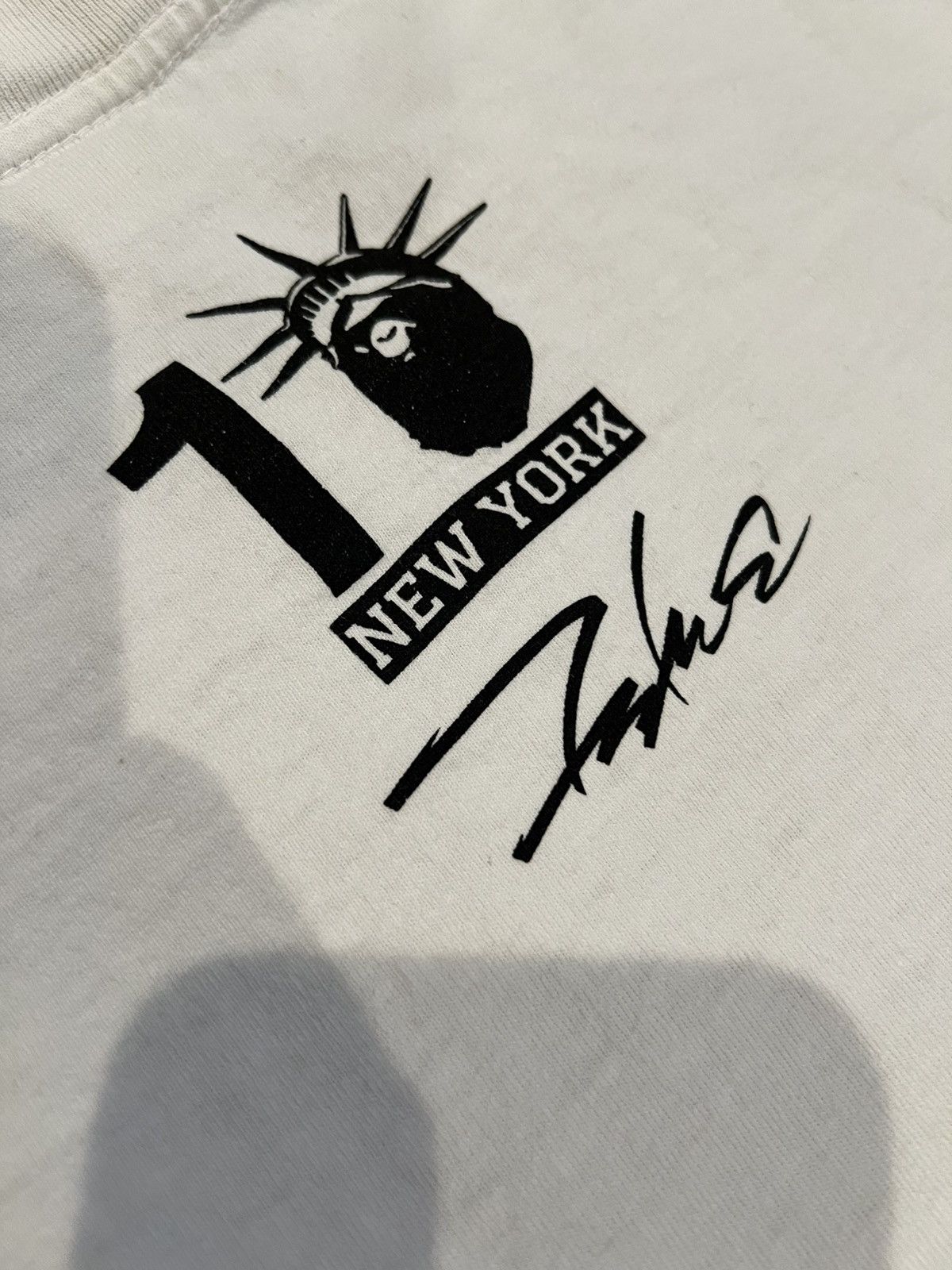 Bape A Bathing Ape White NYC King Kong Ape Head T-Shirt Size US XL / EU 56 / 4 - 6 Thumbnail