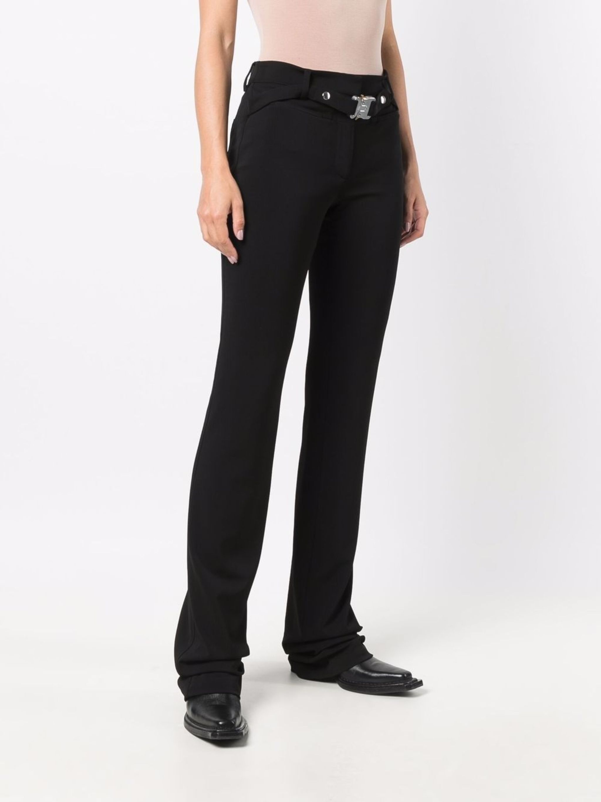 1017 ALYX 9SM o1mle0424 Clasp-Belt Bootcut Trousers in Black Size 27" / US 4 / IT 40 - 3 Thumbnail