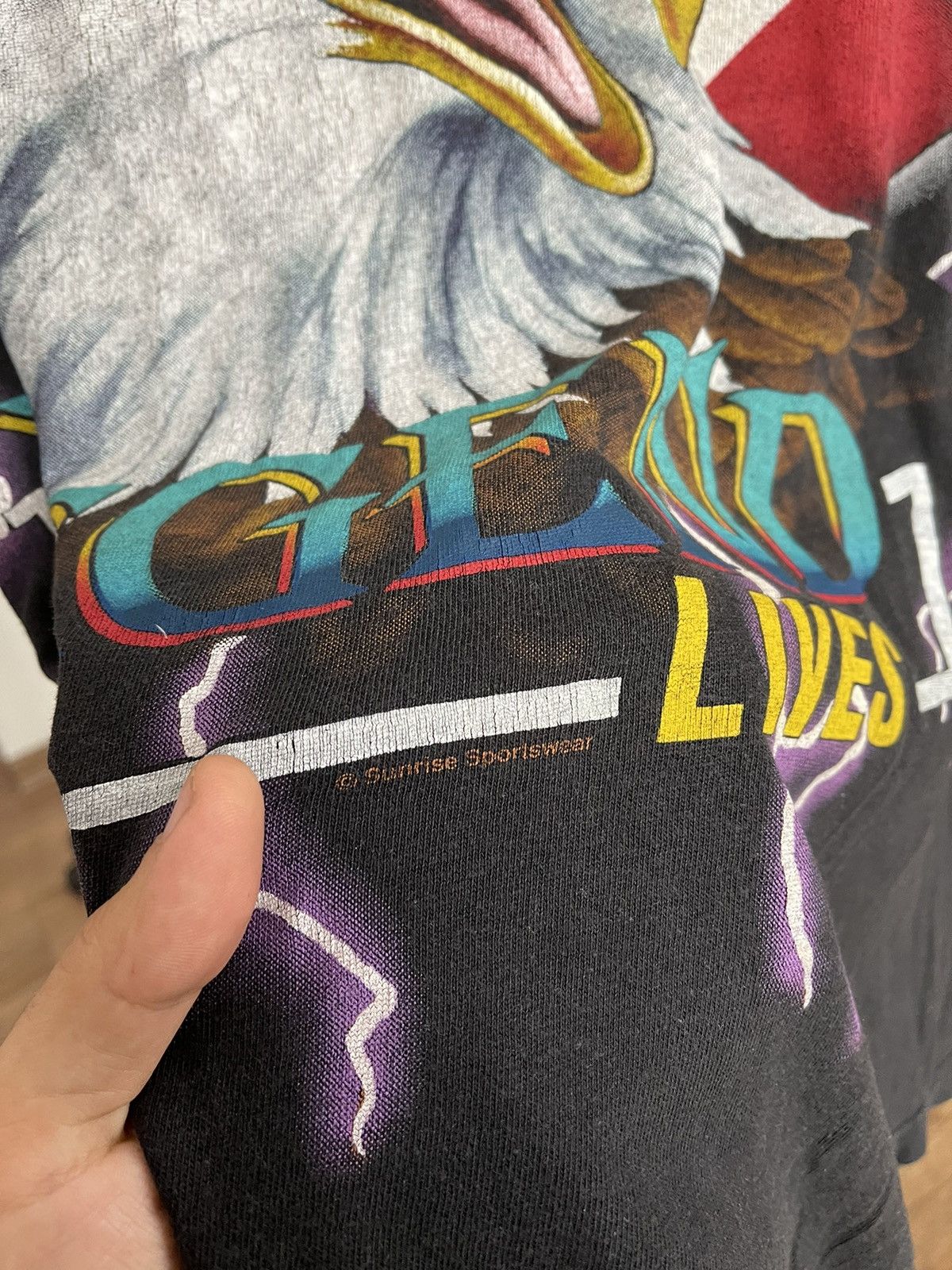 Vintage American Eagles Thunder Vintage USA T-Shirt Tee 90s Size US L / EU 52-54 / 3 - 7 Thumbnail