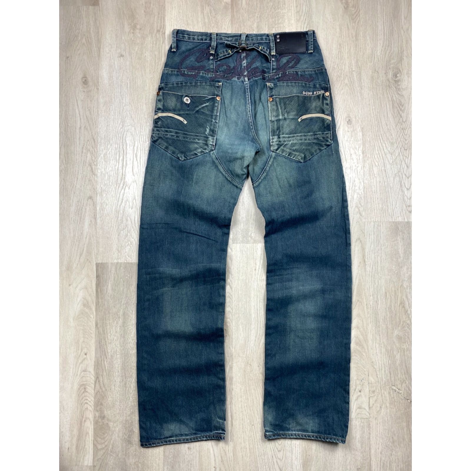 G-Star G-Star Jeans Blue Denim Pants 30 Regular Embroidered Logo Mens Size US 30 / EU 46 - 3 Thumbnail
