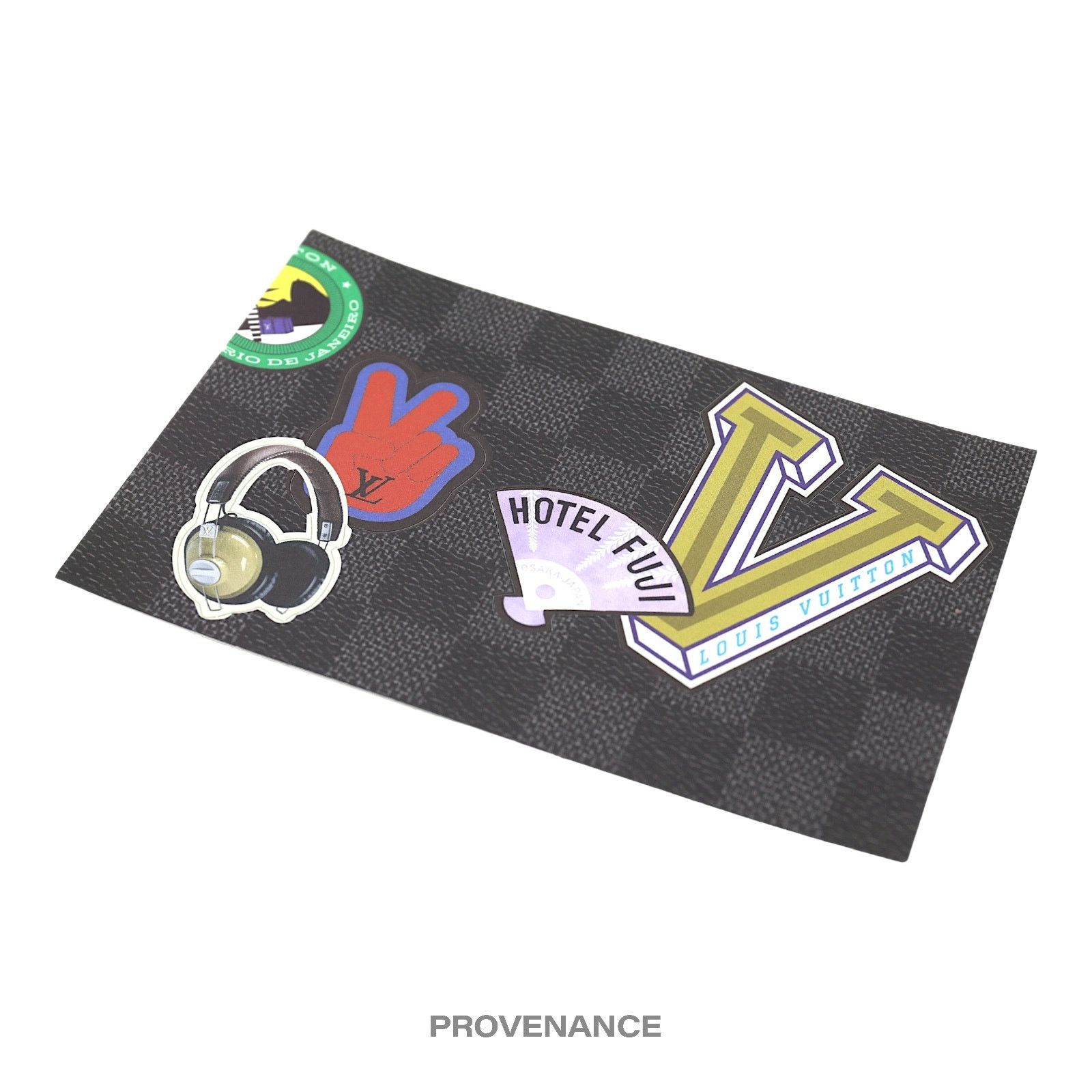 Louis Vuitton 🔴 Louis Vuitton HOTEL FUJI Sticker Postcard - Damier Graphi Size ONE SIZE - 3 Thumbnail