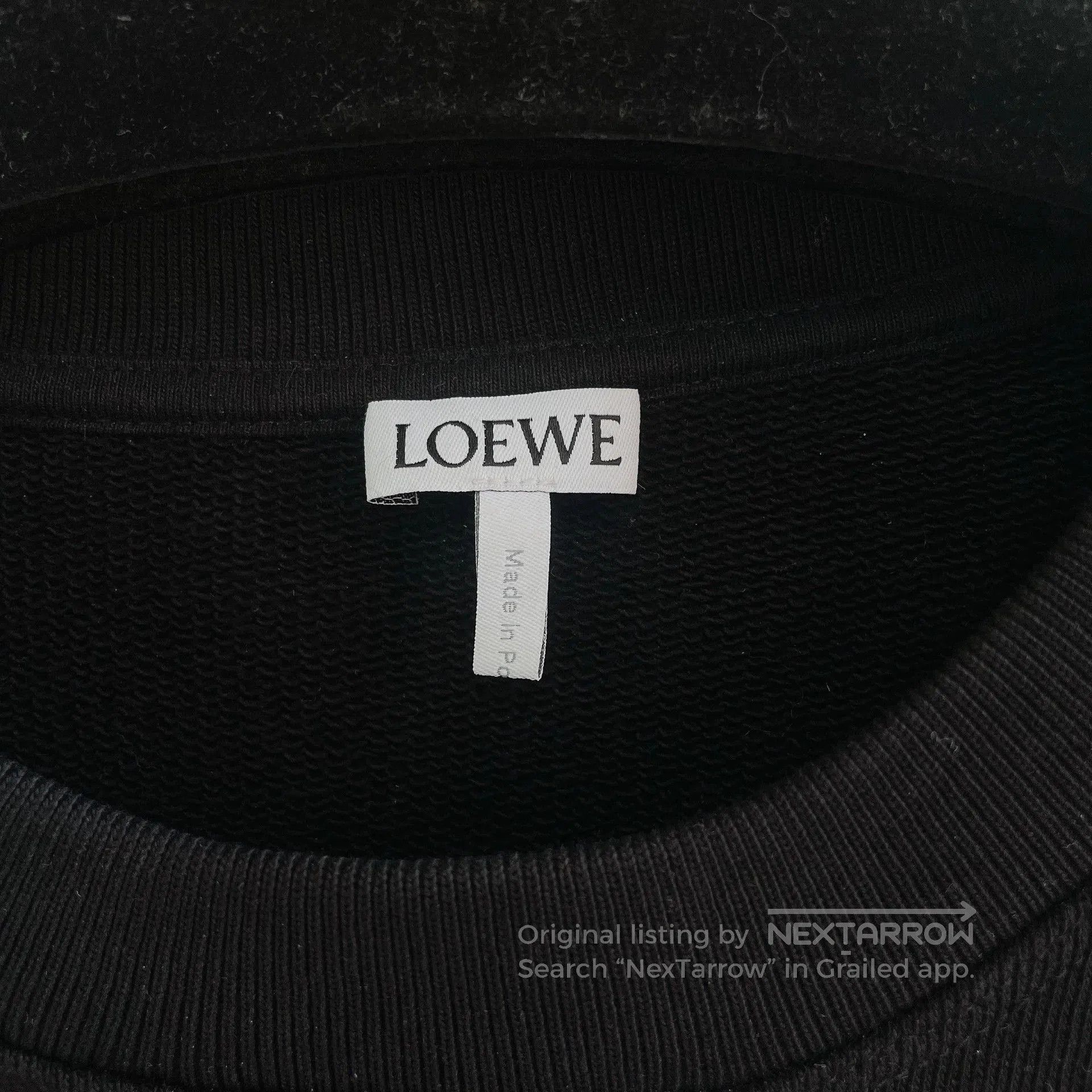 Loewe Loewe Black Crewneck Sweatshirt M. Size US M / EU 48-50 / 2 - 5 Thumbnail