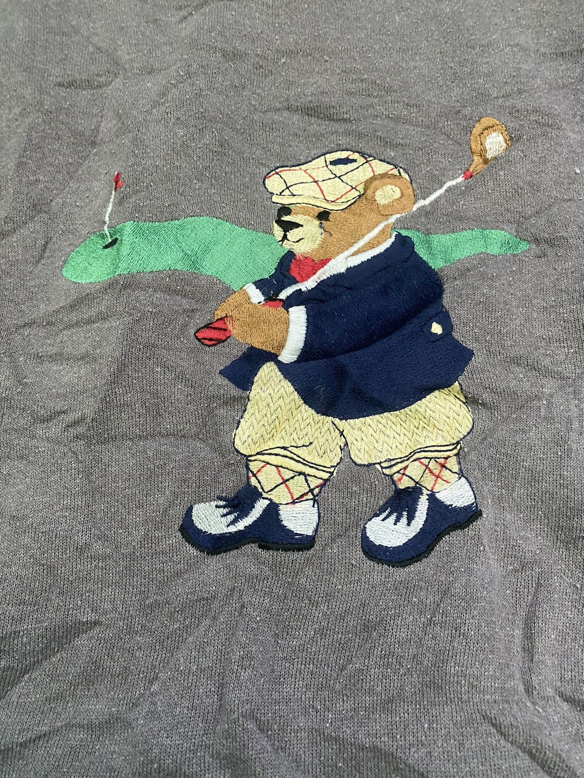 Polo Ralph Lauren × Vintage Vintage Sweatshirt Peanut Butter Jelly polo bear golf Size US XL / EU 56 / 4 - 5 Thumbnail