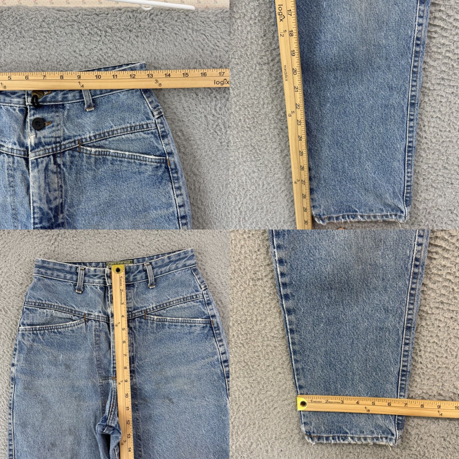 Vintage VINTAGE Forenza Jeans Womens 6 Blue High Waisted Mom 90s Tapered Denim 26x30 Zip Size 28" / US 6 / IT 42 - 8 Thumbnail