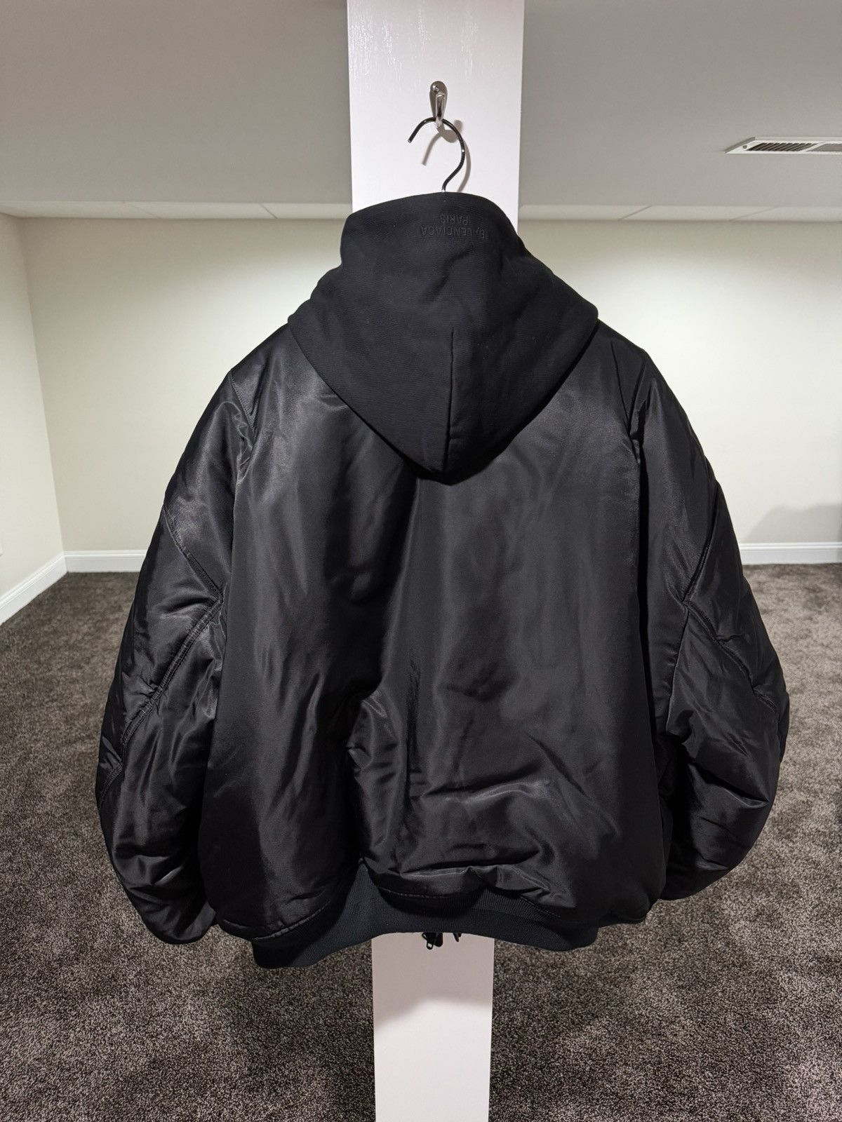 Balenciaga Balenciaga SS23 Demna All In Hoodie / Nylon Bomber Jacket Size US XL / EU 56 / 4 - 3 Thumbnail